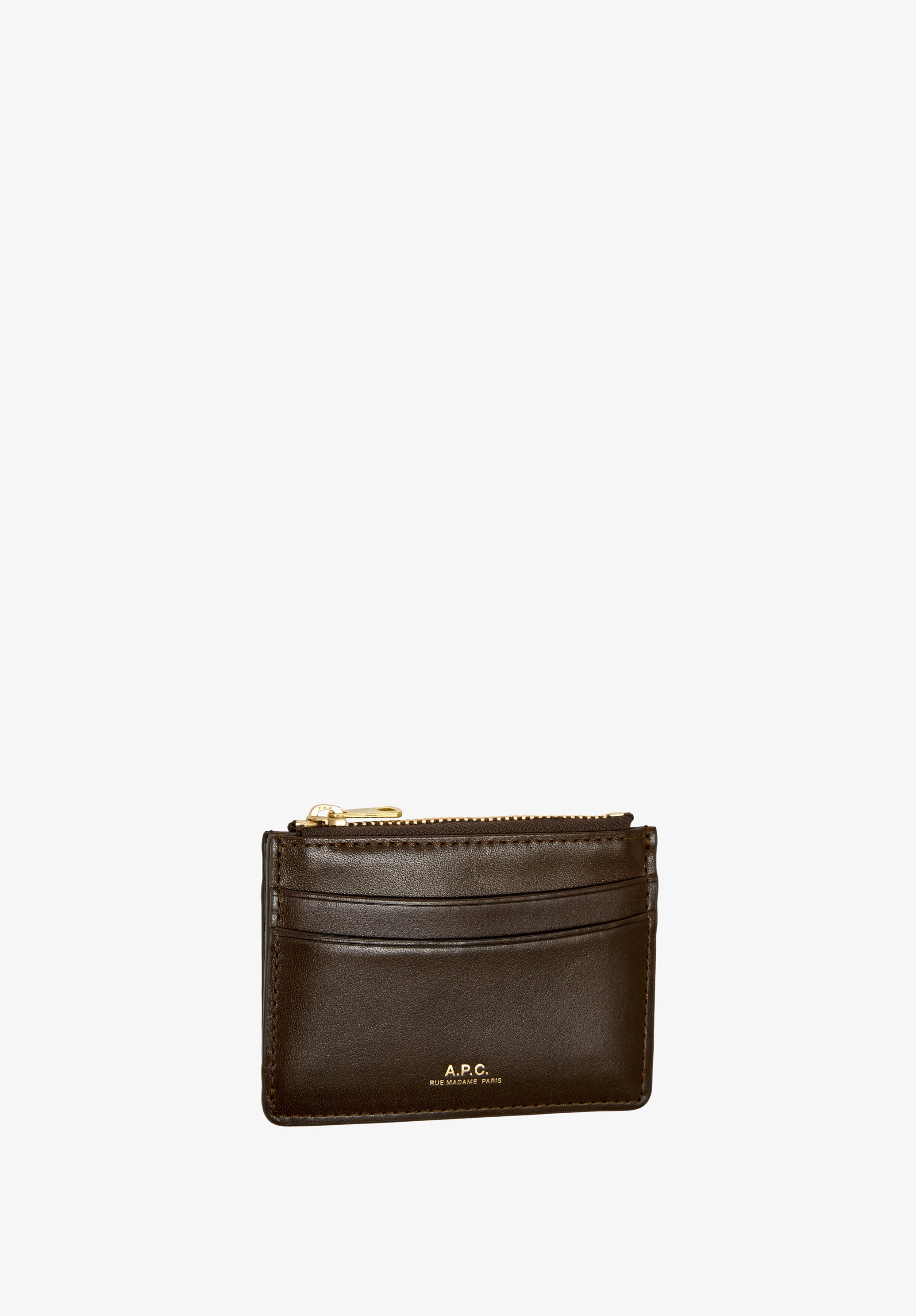 A.P.C. Paris Kartenetui Glattleder Schwarz 11x7,8 cm TU