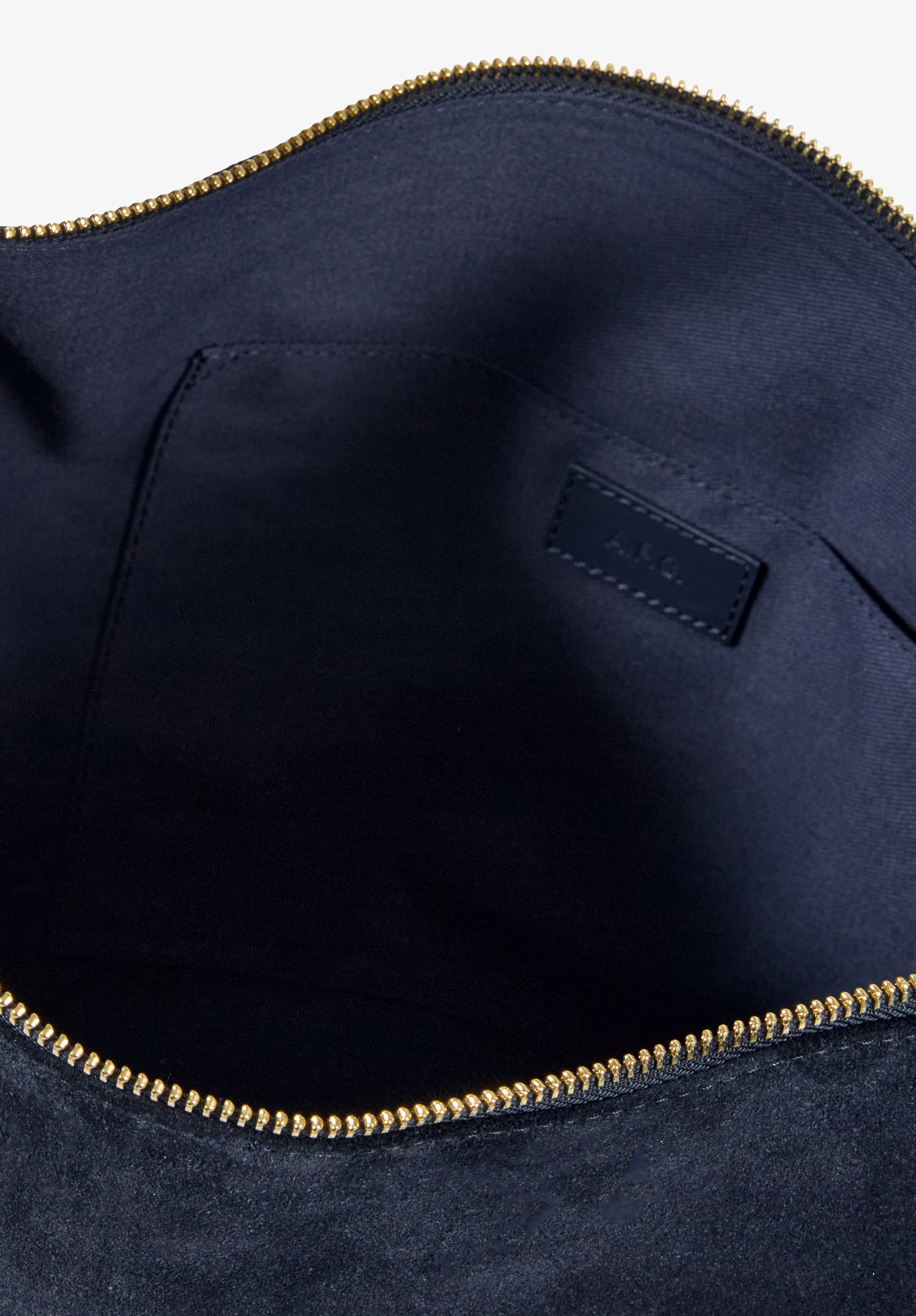 A.P.C. Vera Maxi Tasche Wildleder Blau 40cm