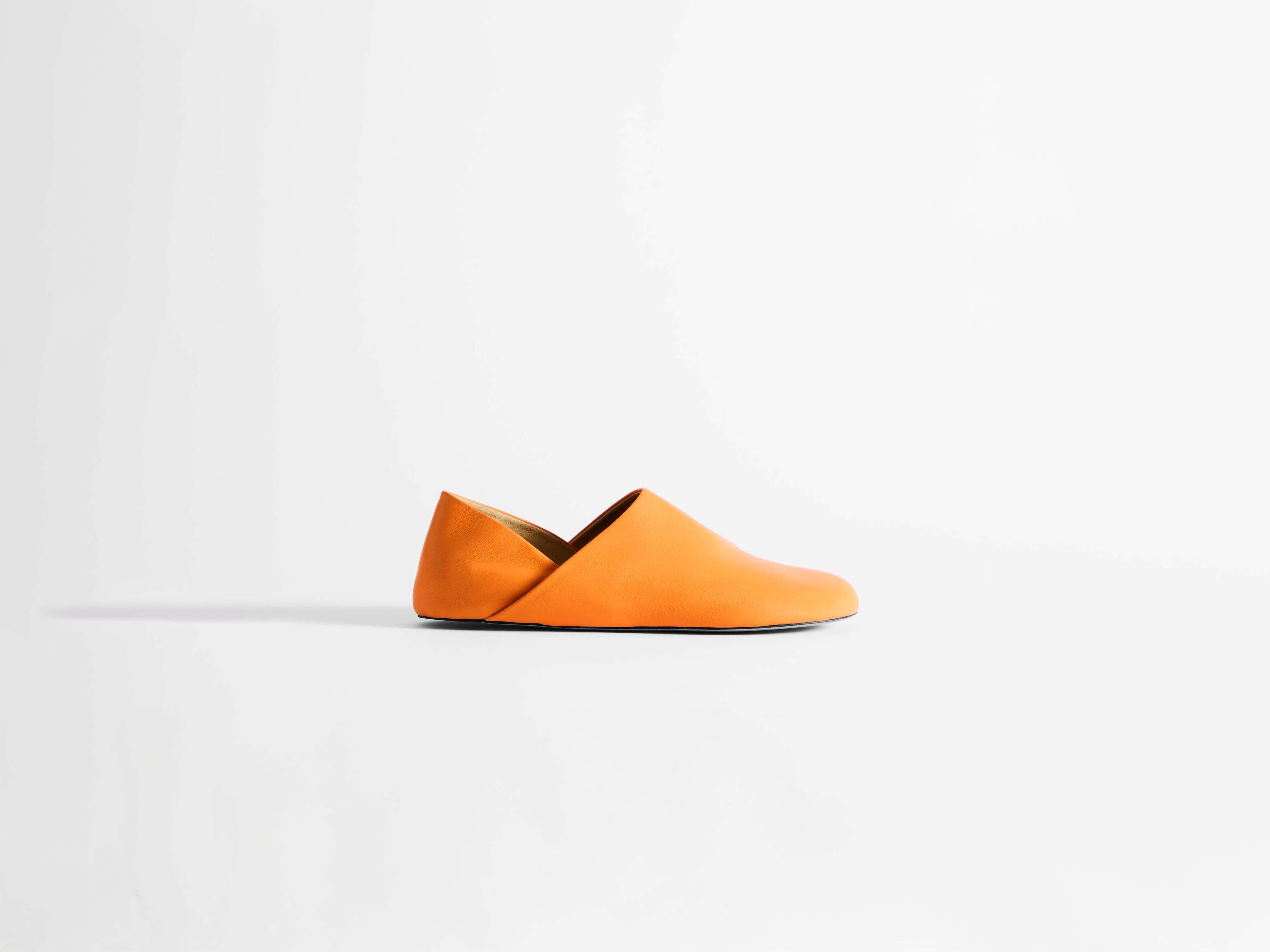 J.W.Anderson Slipper Mules Schuhe Herren Orange Leder
