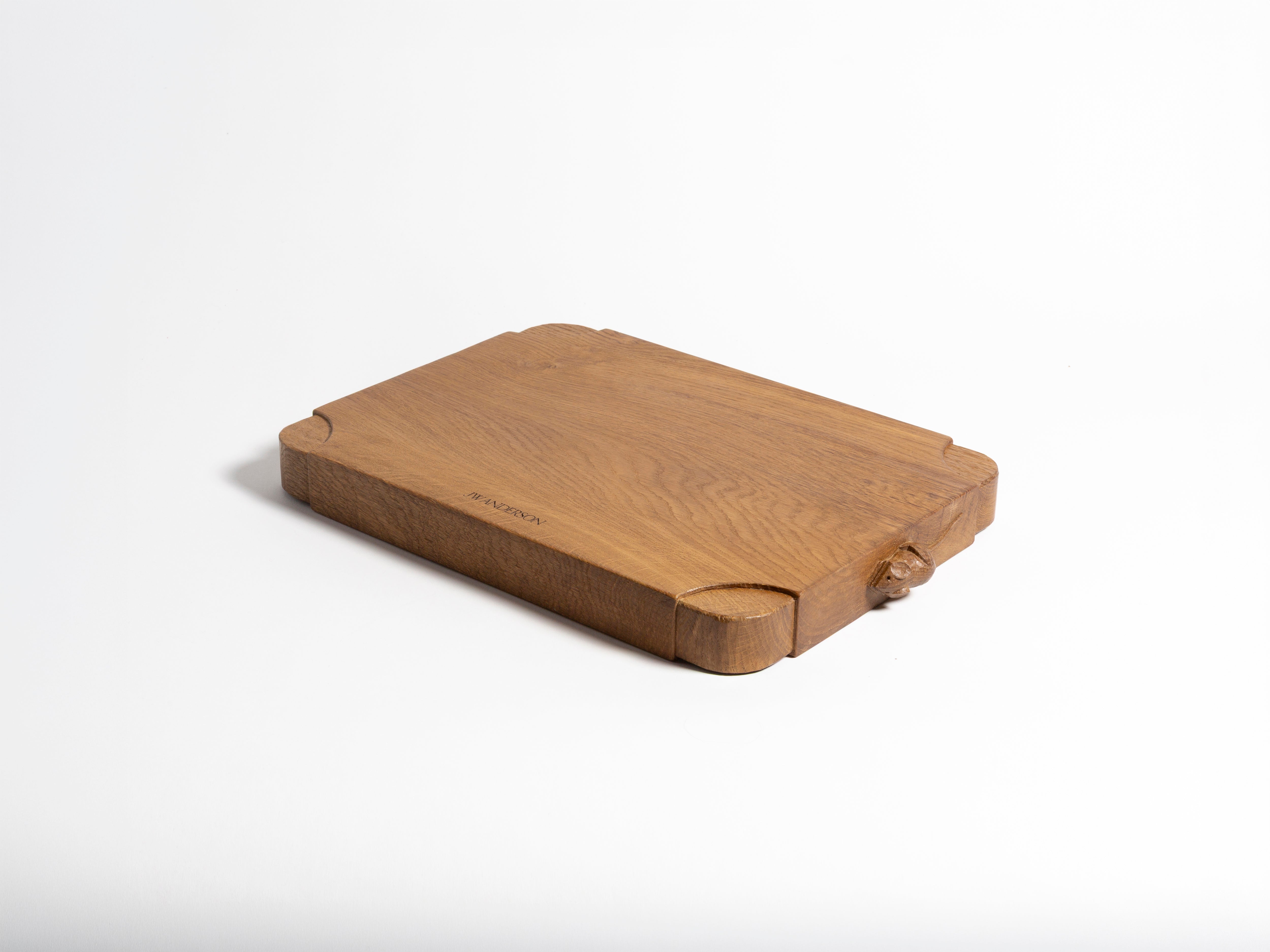 J.W.Anderson Homeware Mouseman Schneidebrett Braun Holz