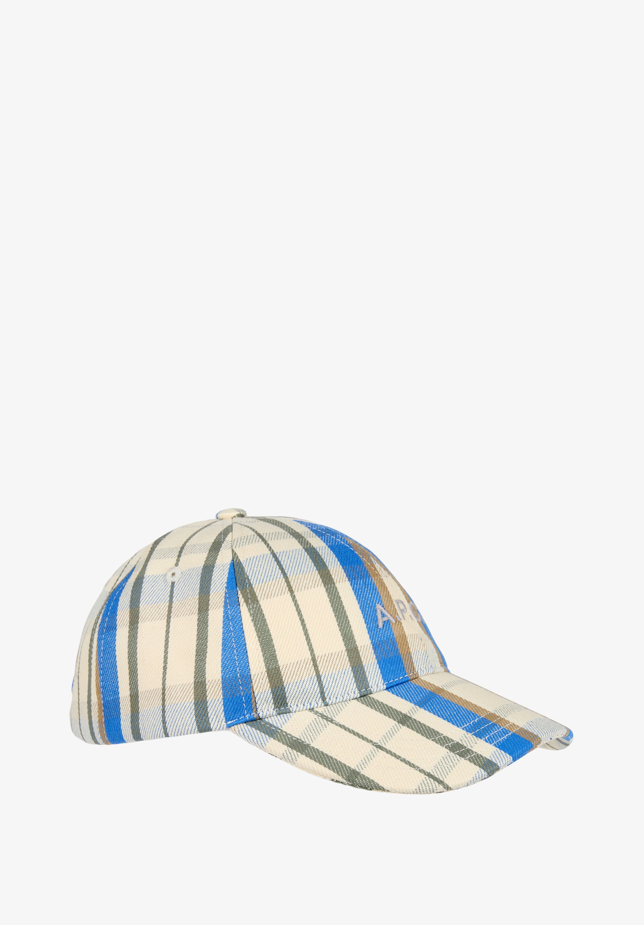 A.P.C. Kappe kariert 6-Panel Logo-Stick Unisex