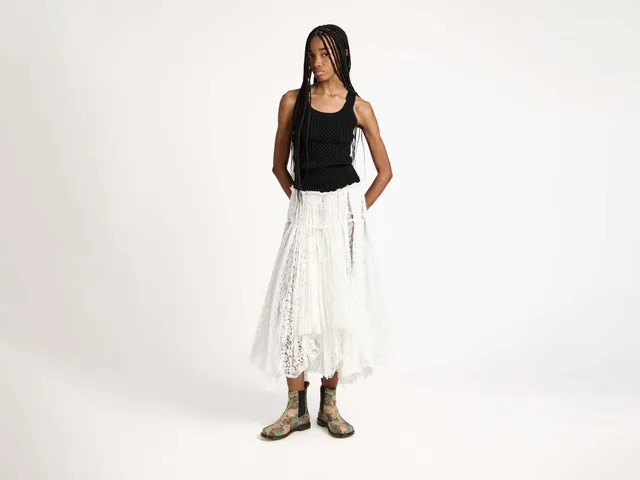 J.W.Anderson Cable-Knit Tank Top Schwarz Stricktop