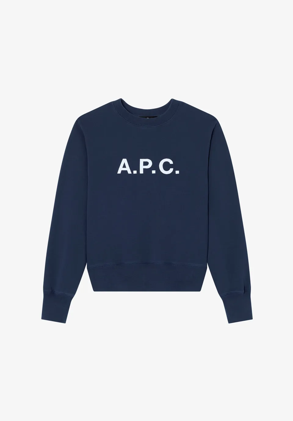 A.P.C. Vintage Sweatshirt Baumwolle Boxy Blau