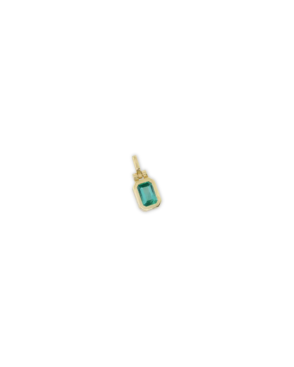 Drôle De Monsieur Pendentif Emeraude Anhänger Gold Smaragd