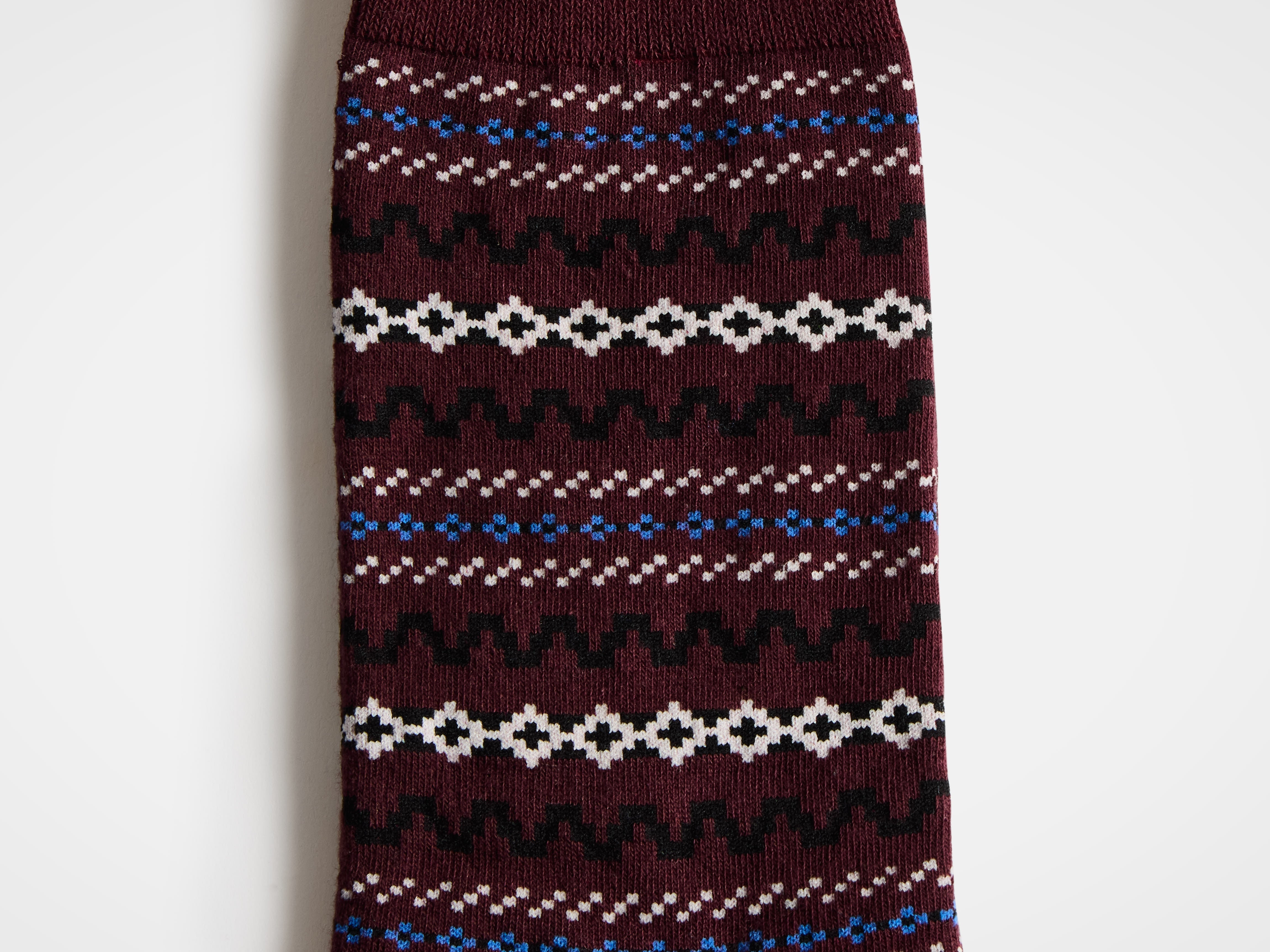 J.W.Anderson Fairisle Socken Schwarz Jacquard