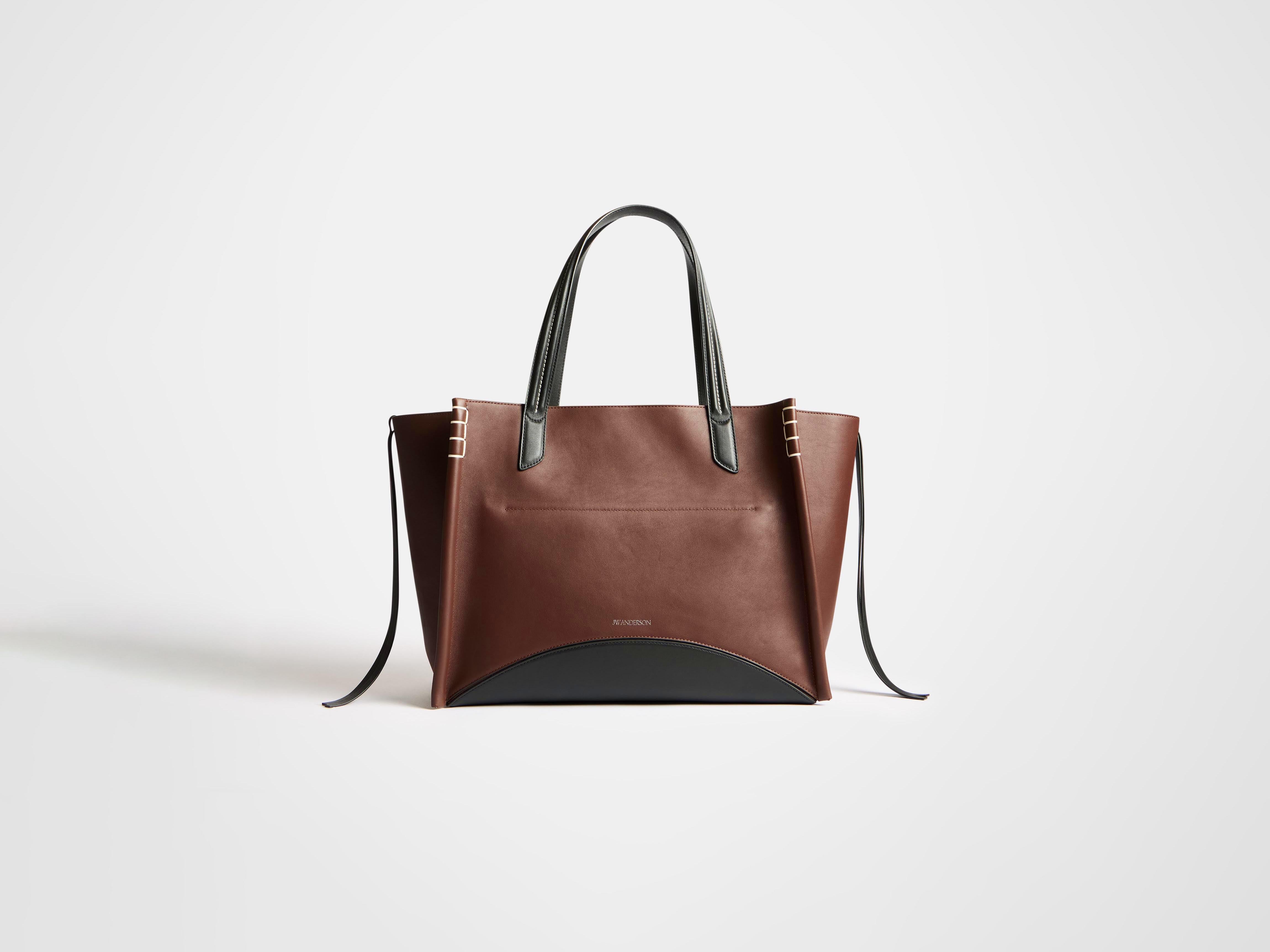 J.W.Anderson Loafer Cabas Tote Bordeaux Schwarz