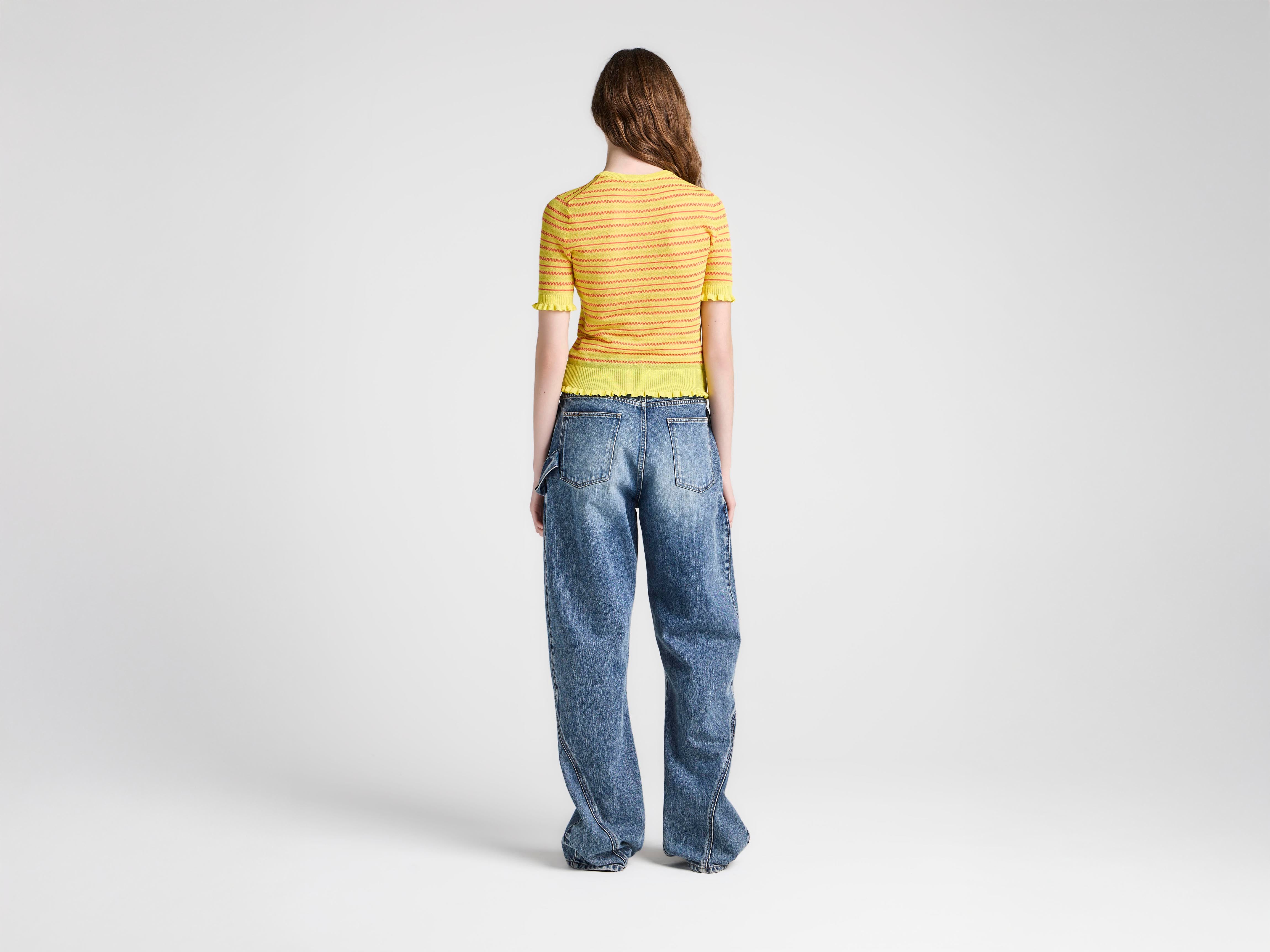 J.W.Anderson Jeans Twisted Workwear Damen Mid Blue Denim