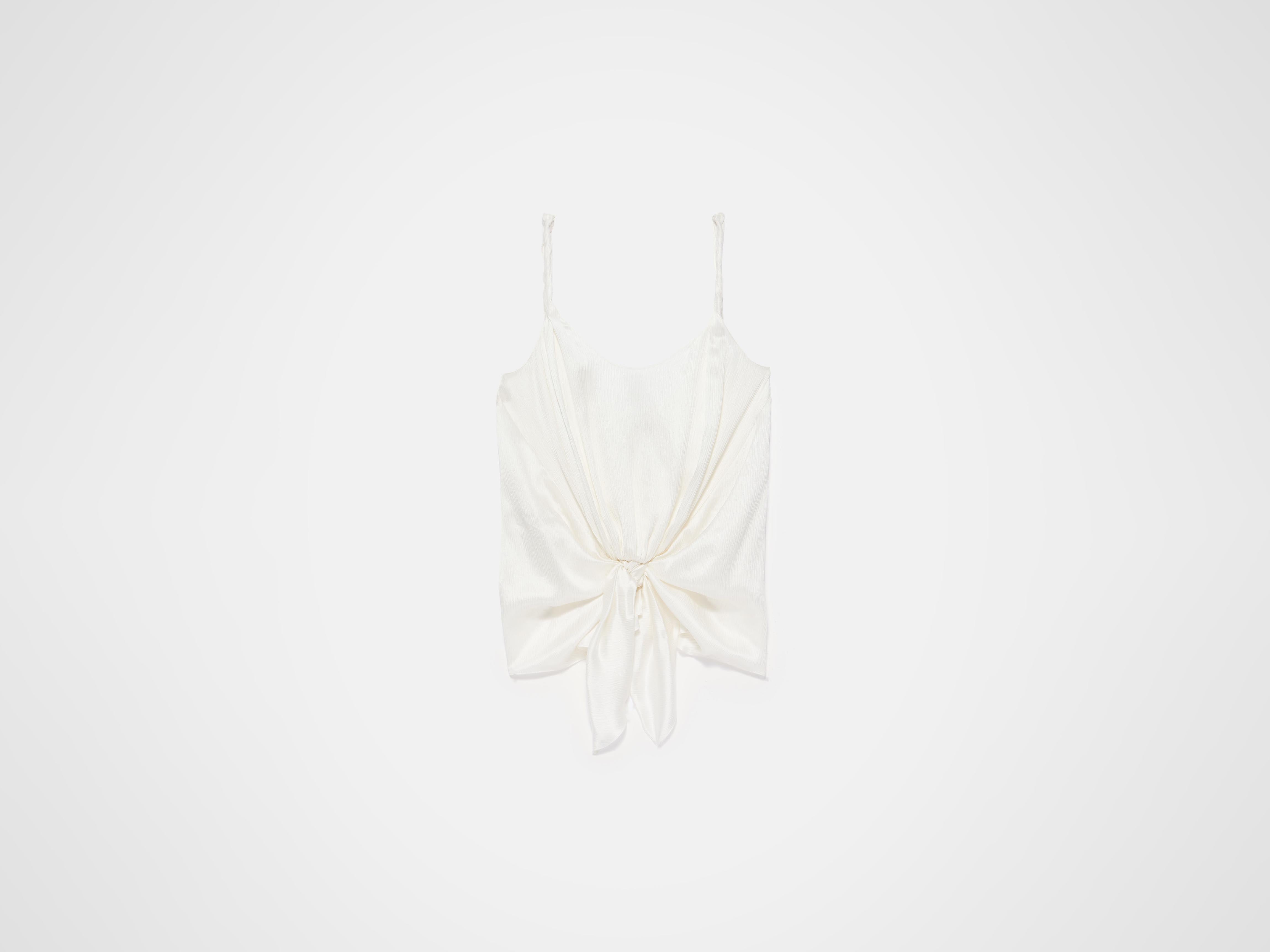 J.W.Anderson Knotted Waist Cami Top Trägertop Off-White Seide