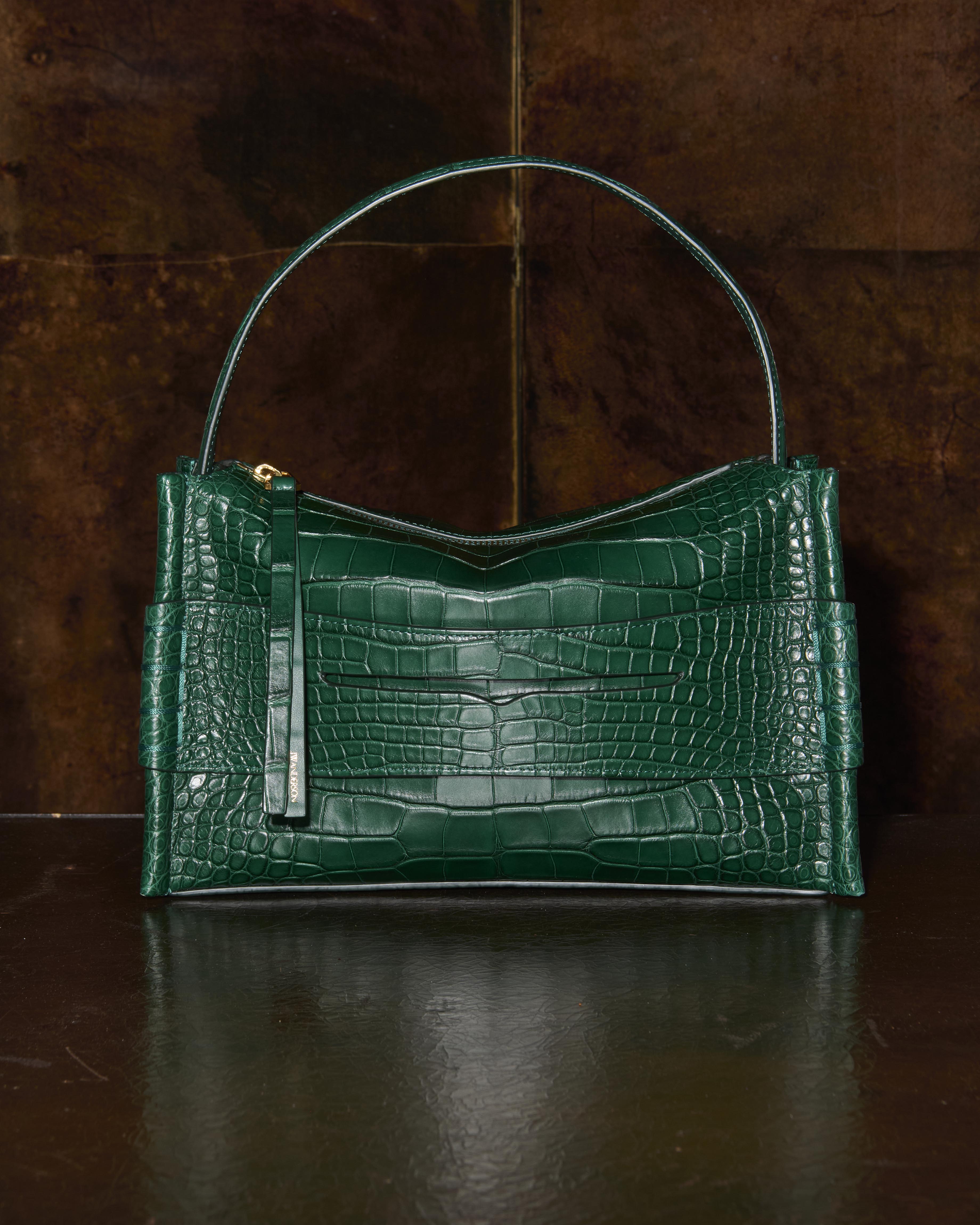 J.W.Anderson Bags Loafer Tasche Pinie Alligatorleder