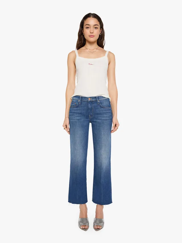 Mother Rambler Flood Fray Jeans Deluxe Edition Straight