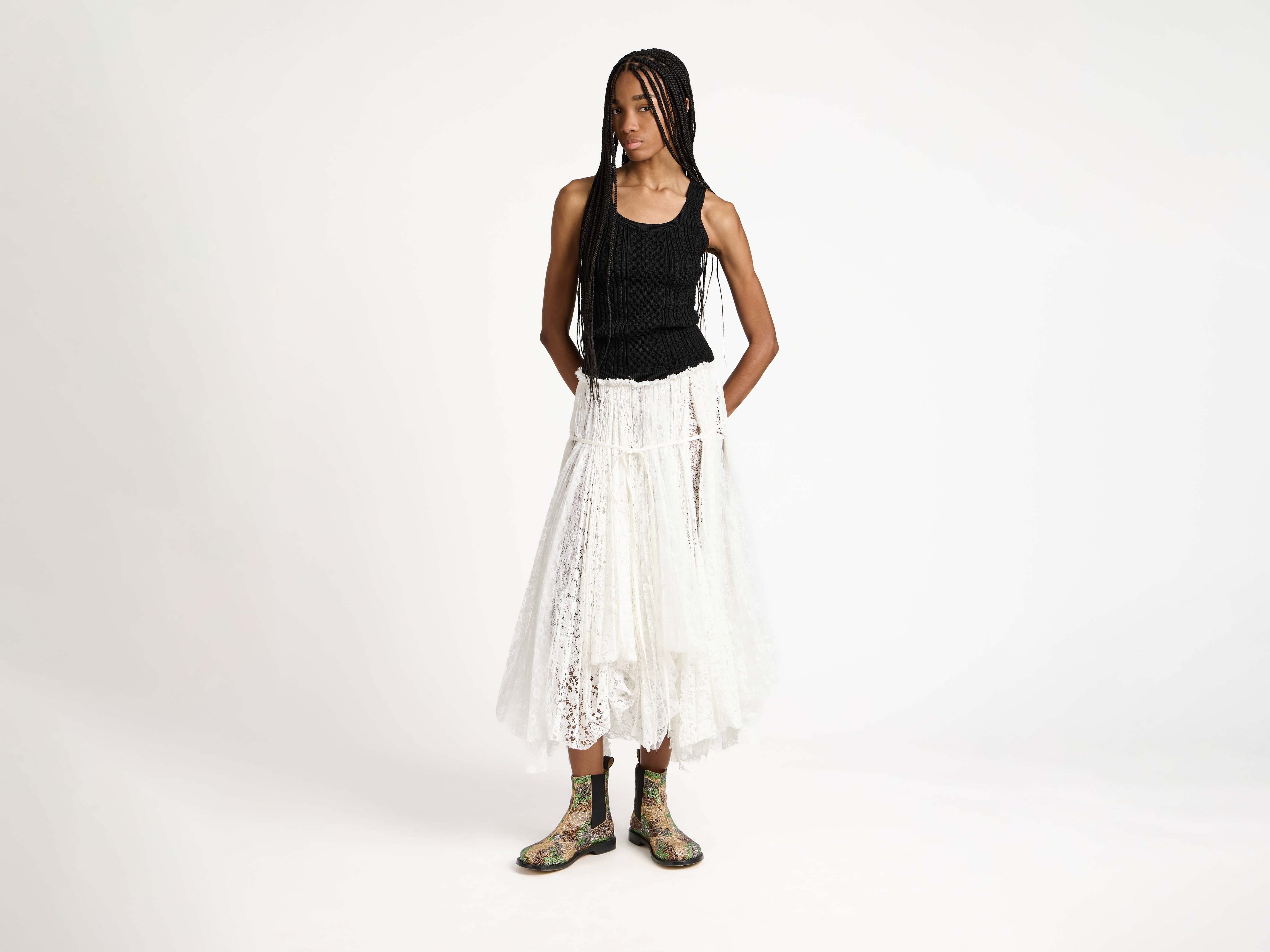 J.W.Anderson Cable-Knit Tank Top Schwarz Stricktop