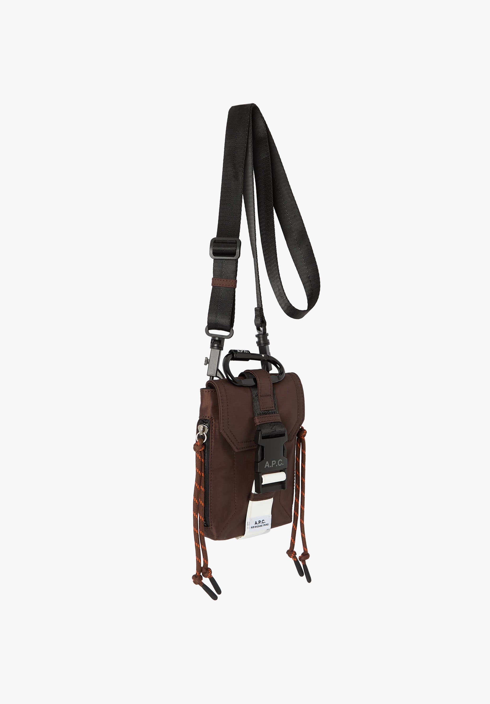A.P.C. Trek Crossbody Pouch Umhängetasche Braun
