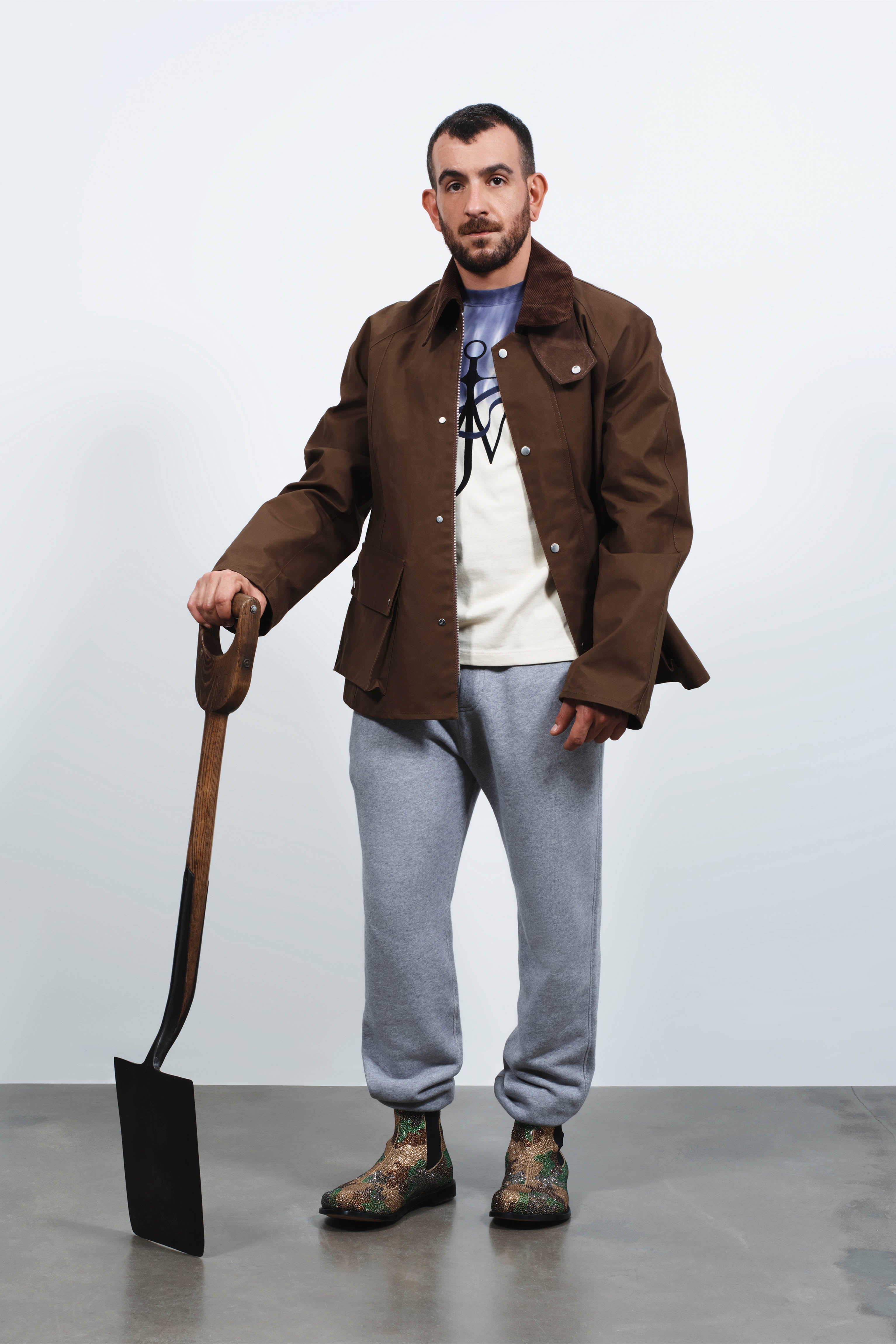 J.W.Anderson Raglan Outdoor Jacket Oliv Herrenjacke