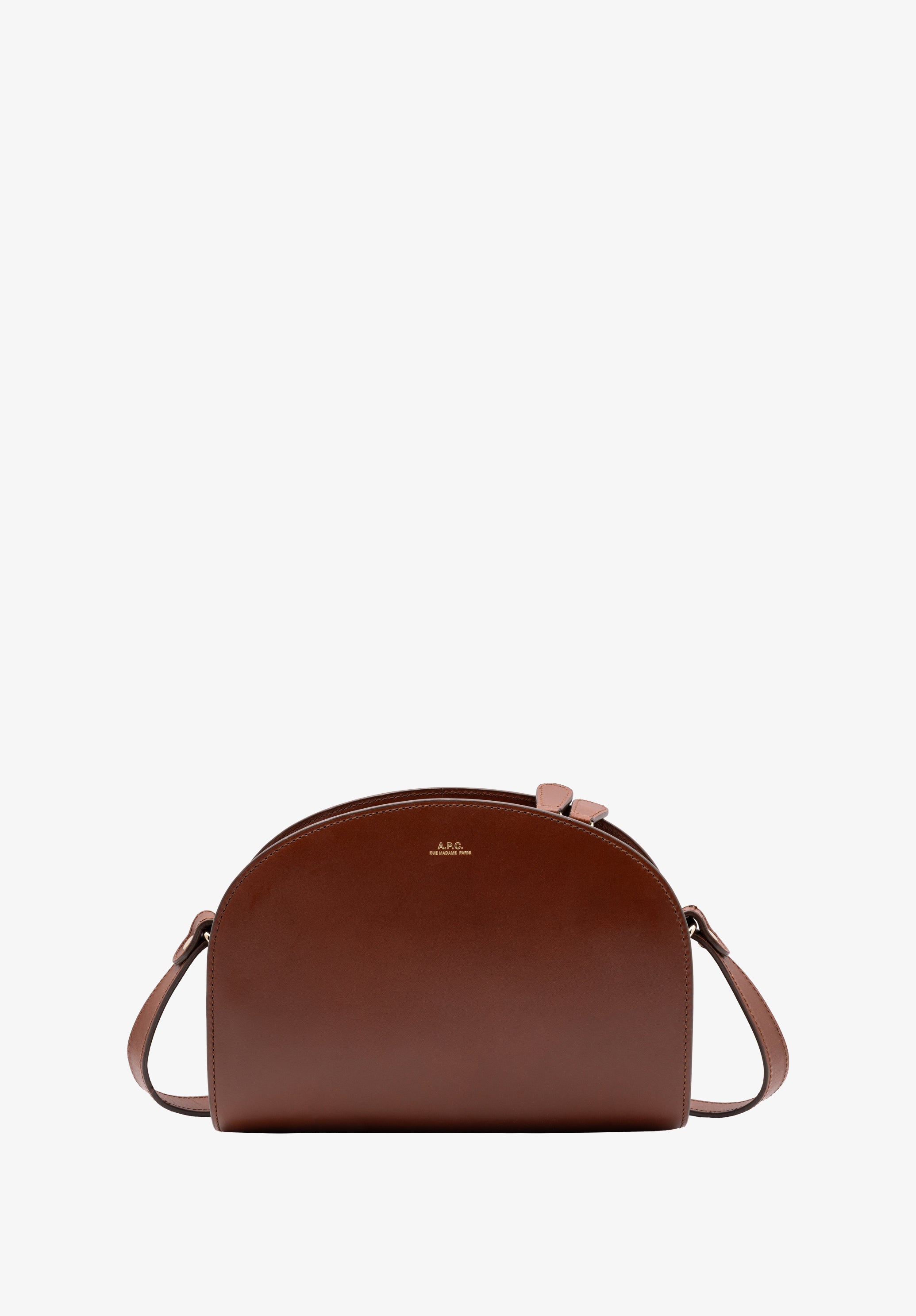 A.P.C. Demi-Lune Tasche TU Glattleder Umhängetasche