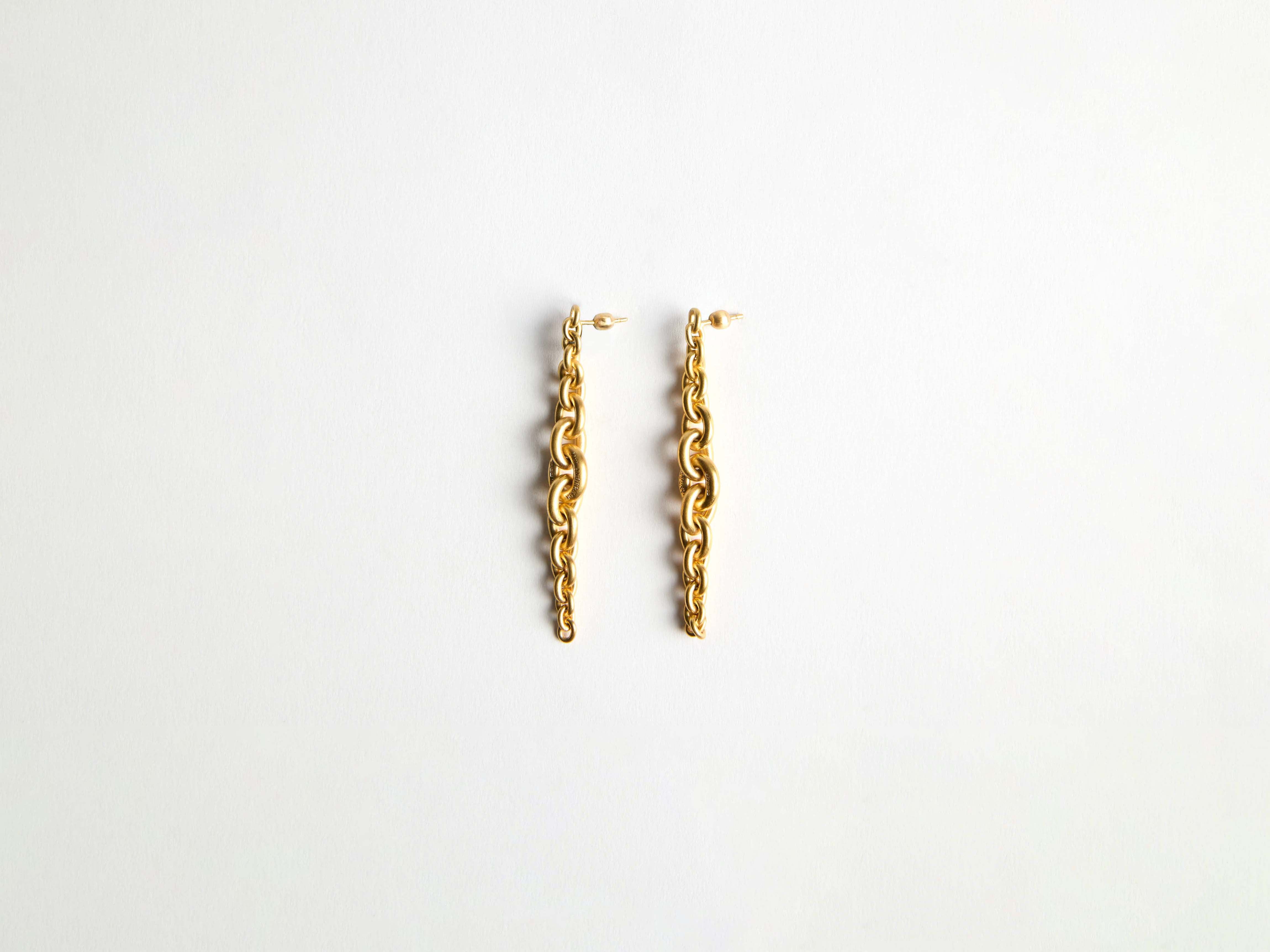 J.W.Anderson Fine Jewellery Ohrringe 18Kt Gelbgold Chain-Link