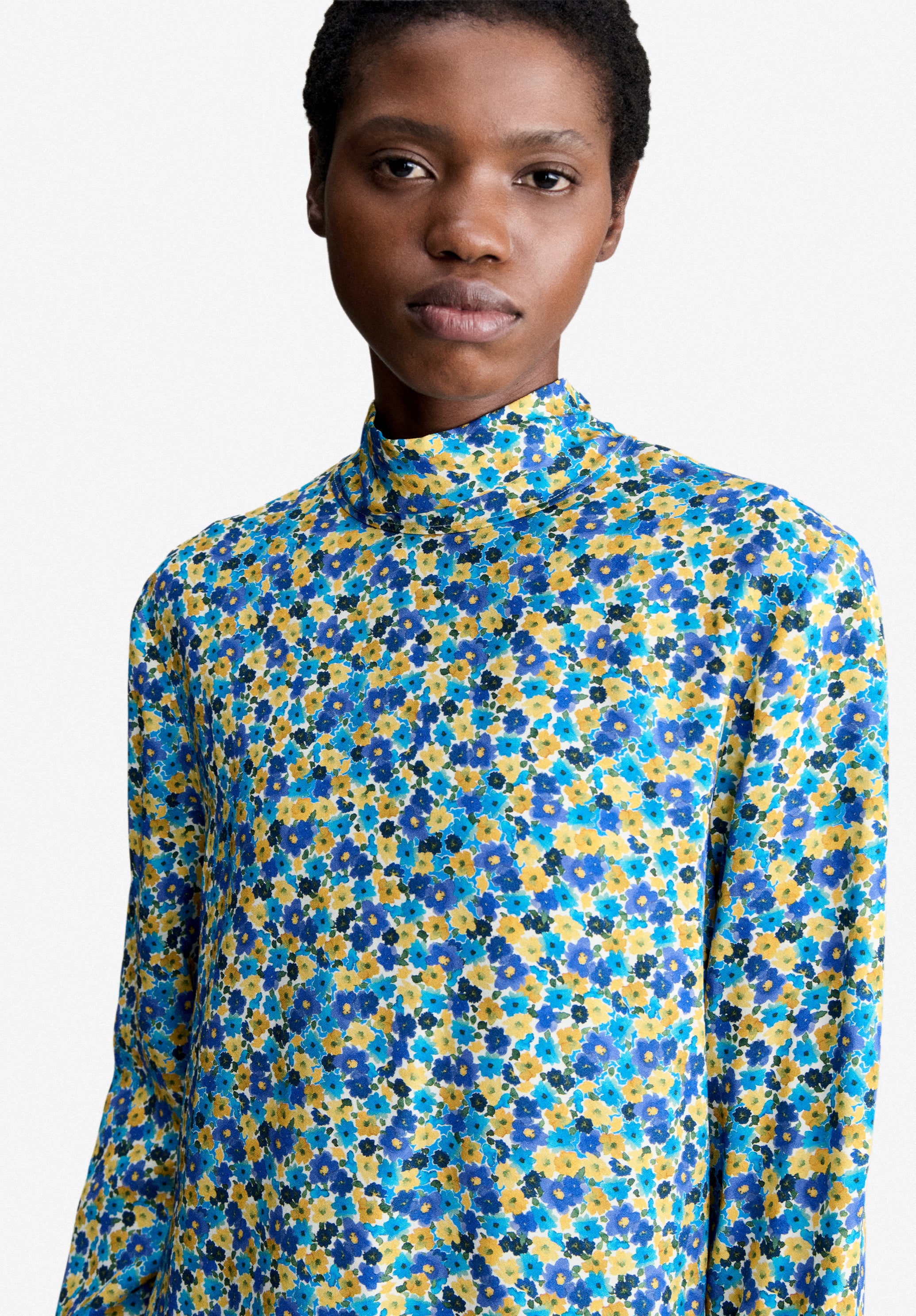 A.P.C. Blumen Bluse Damen Fließend Mehrfarbig