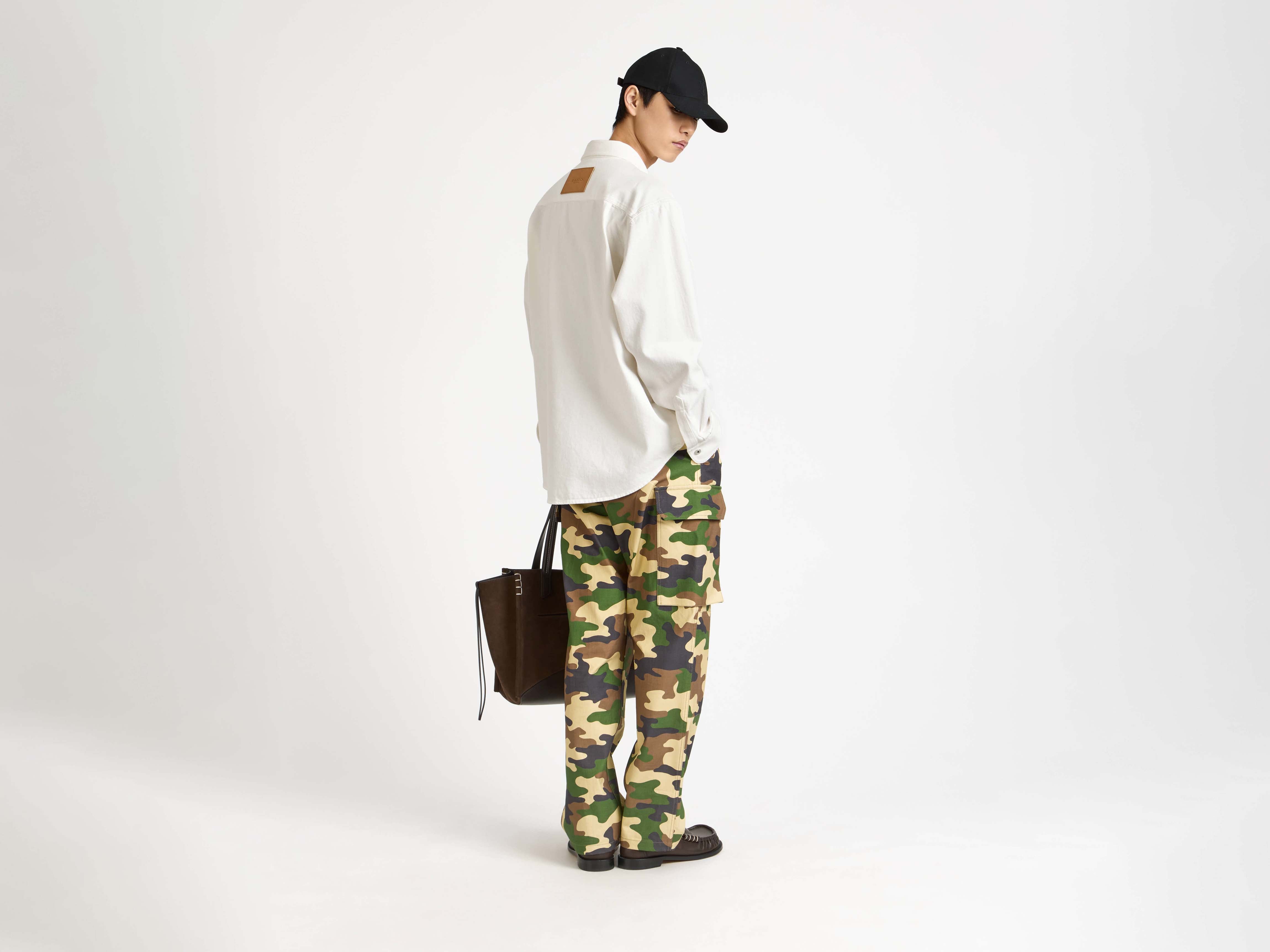 J.W. Anderson Cargo Trousers Hose Braun/Grün 48