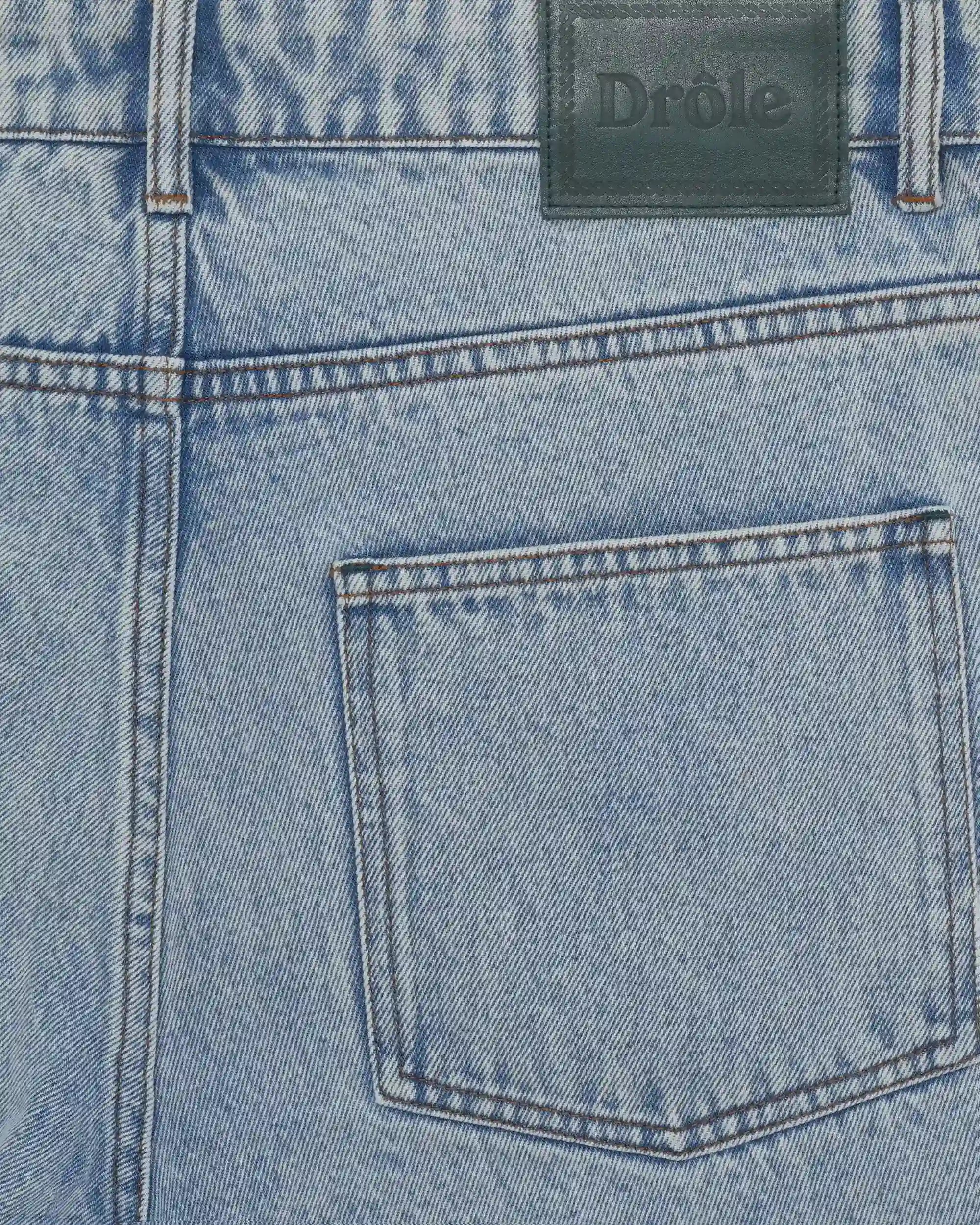 Drôle De Monsieur Le Short Denim Shorts Hellblau Baumwolle