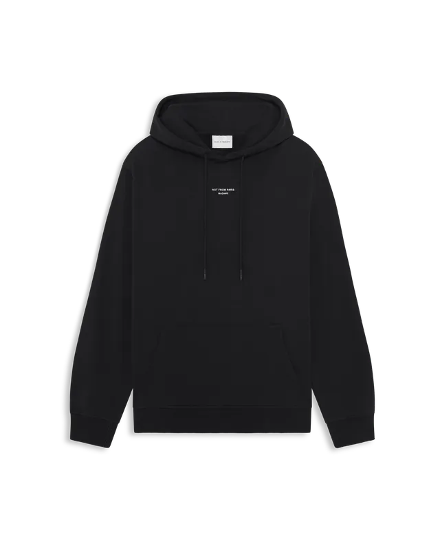 Drôle De Monsieur Le Hoodie Slogan Classique Hoodie Schwarz