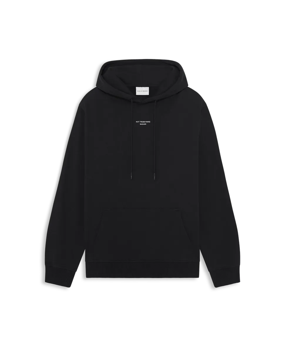 Drôle De Monsieur Le Hoodie Slogan Classique Hoodie Schwarz