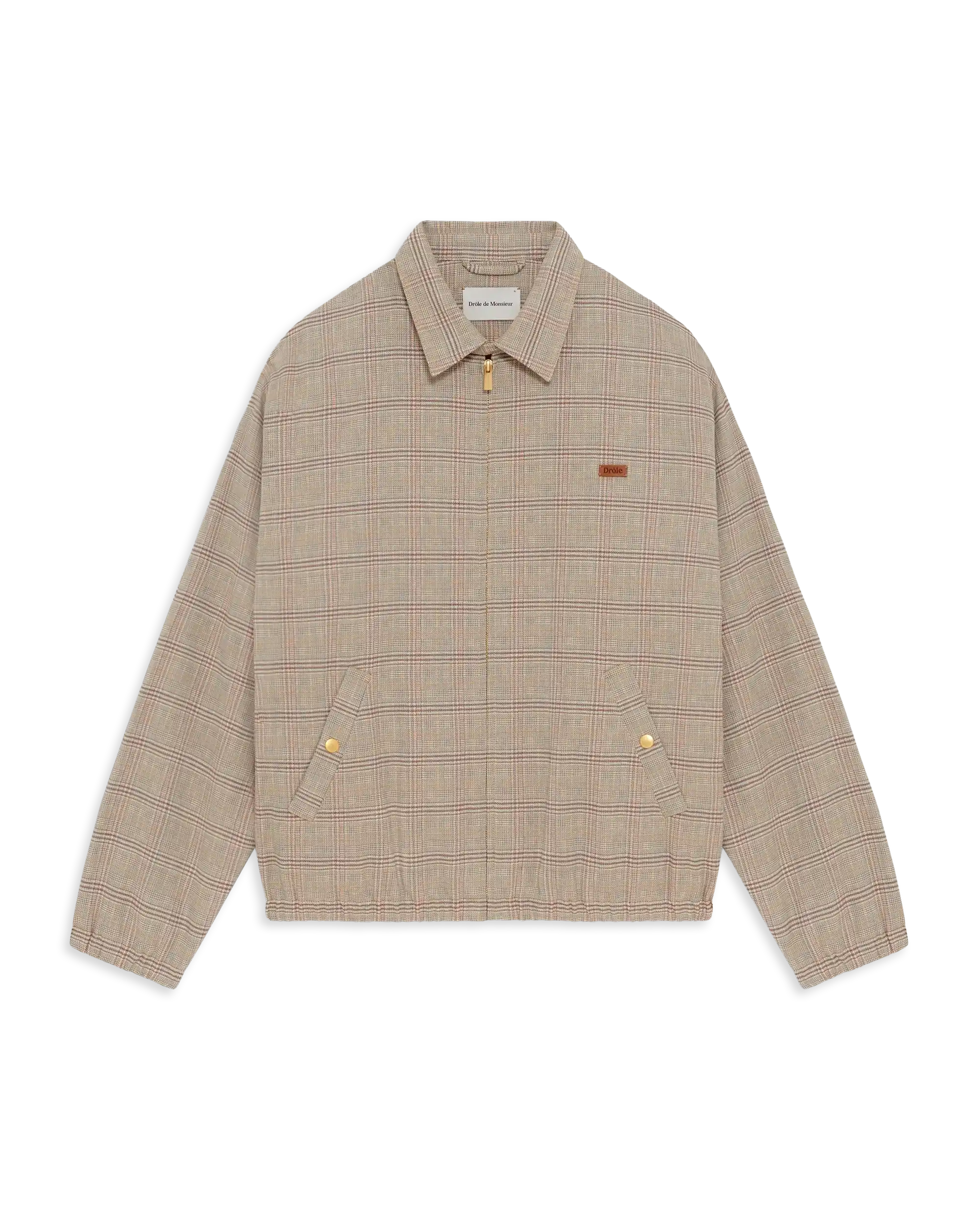 Drôle De Monsieur Blouson à Carreaux Jacke beige Karo