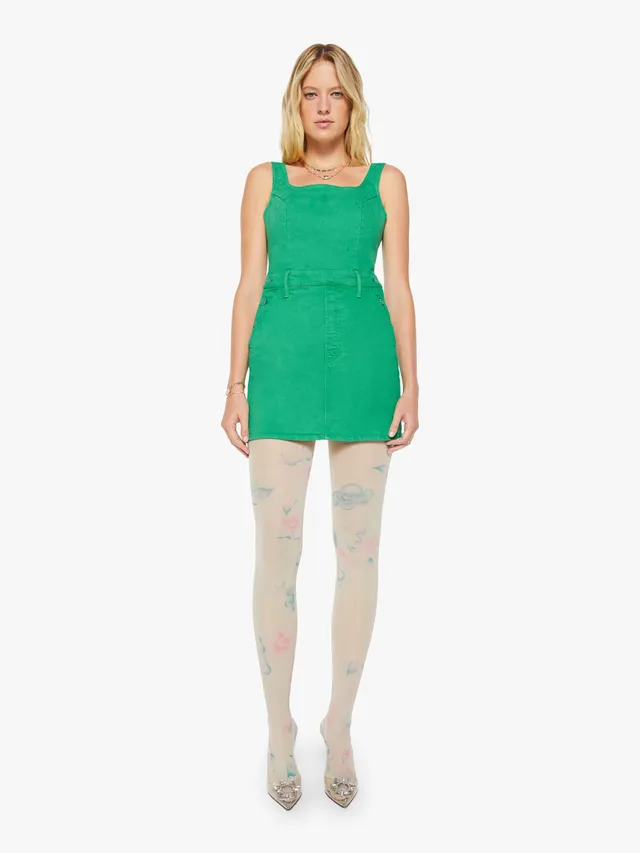 Mother Over It Minikleid Holly Green Grün Stretch