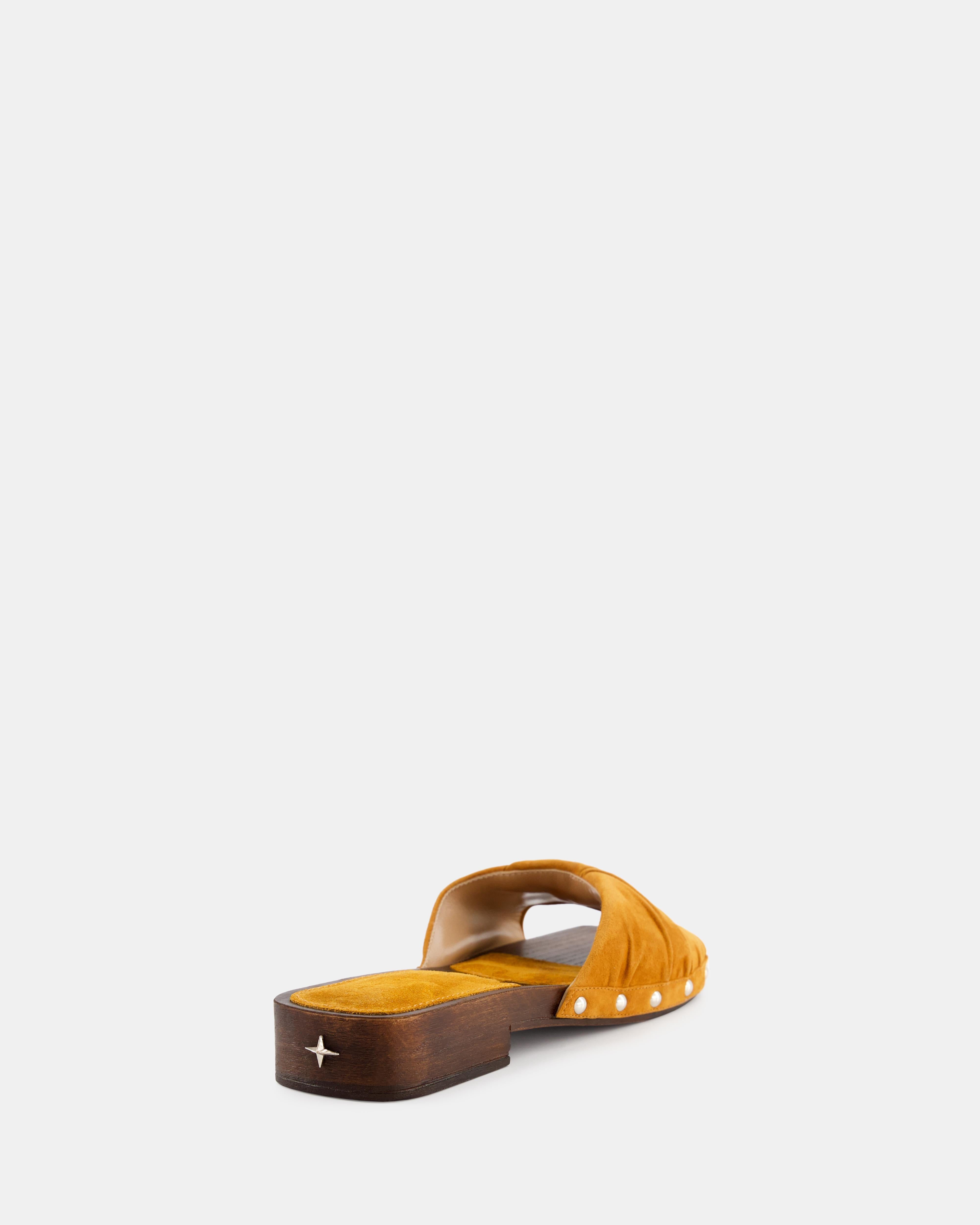 Nodaleto Bulla Mellow Flat Clog Sunlight Suede Leder