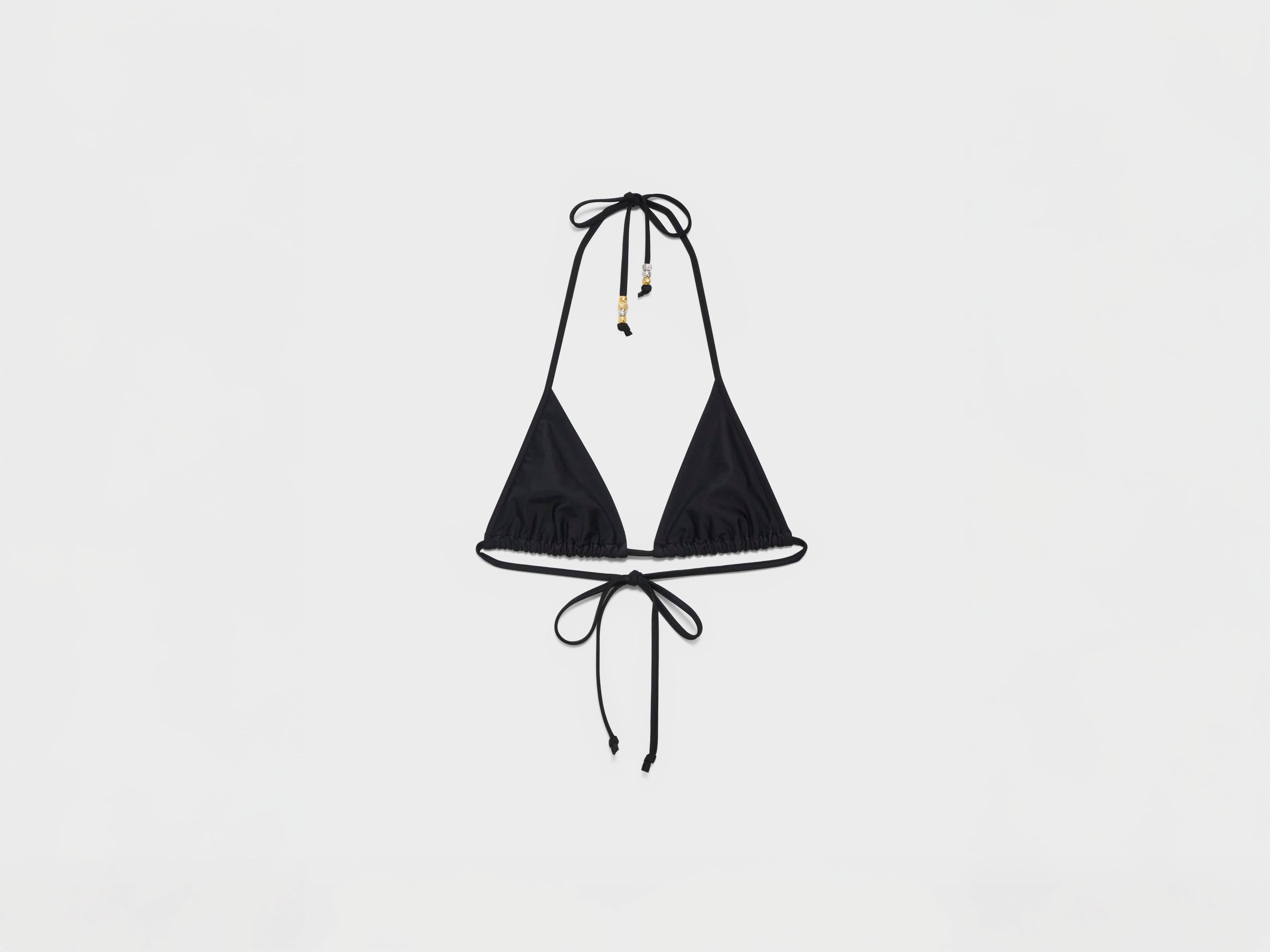 J.W.Anderson Swim Bikini-Oberteil Schwarz Orange Triangel