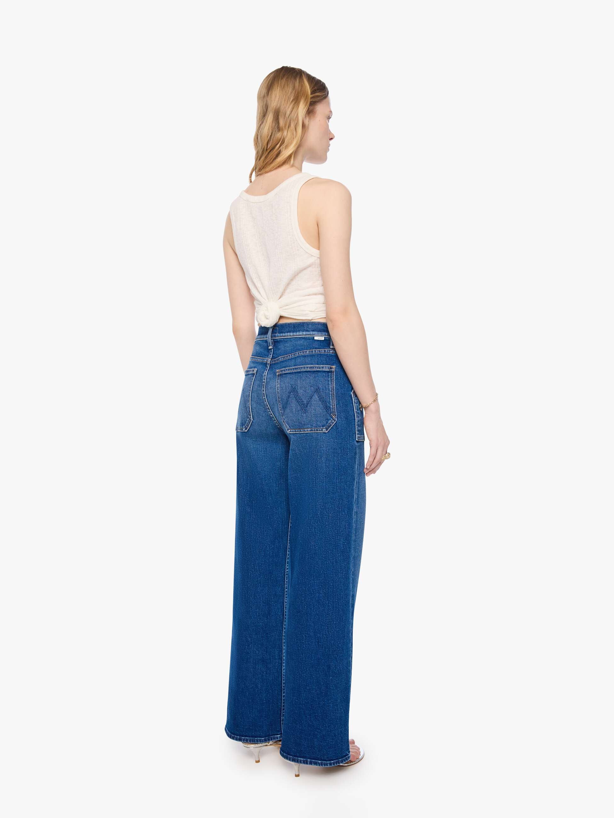 Mother The Lil Patch Maven Jeans Spare Me The Drama Mittelblau