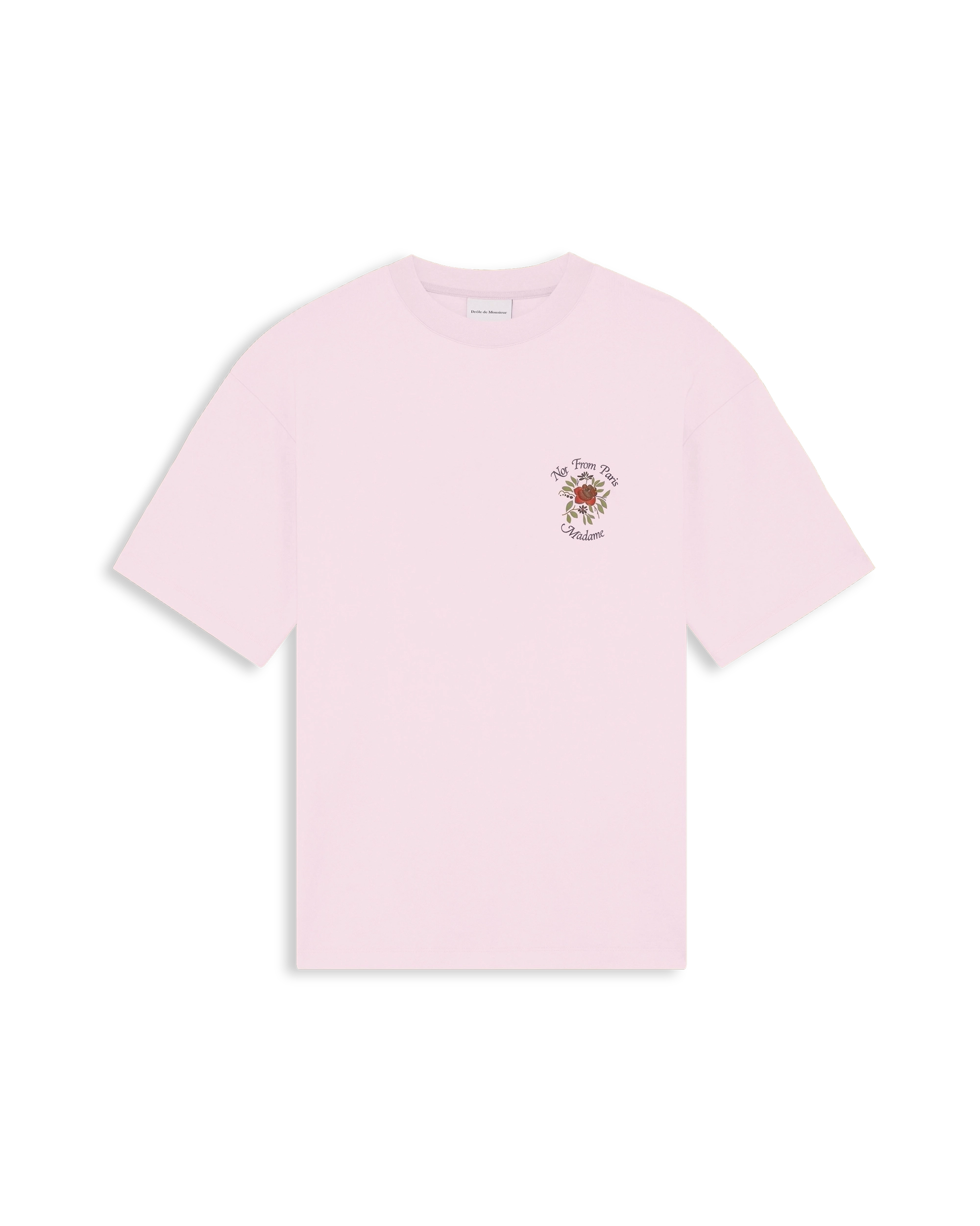 Drôle De Monsieur Slogan Rose T-Shirt hellrosa