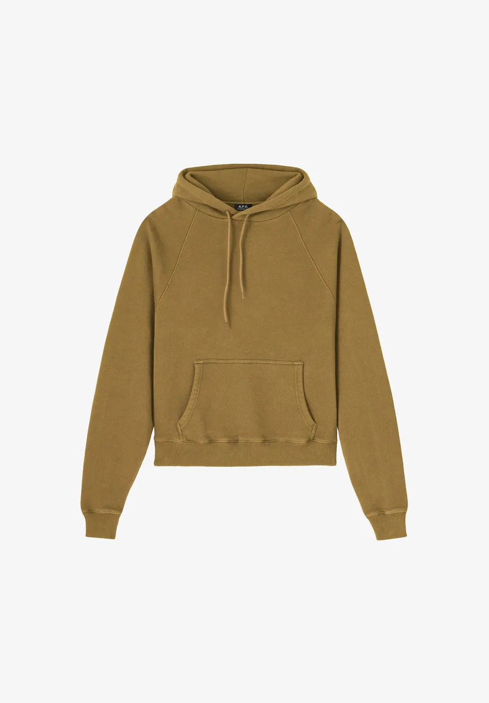 A.P.C. Raglan Hoodie Taupe Bio-Baumwolle Größe M