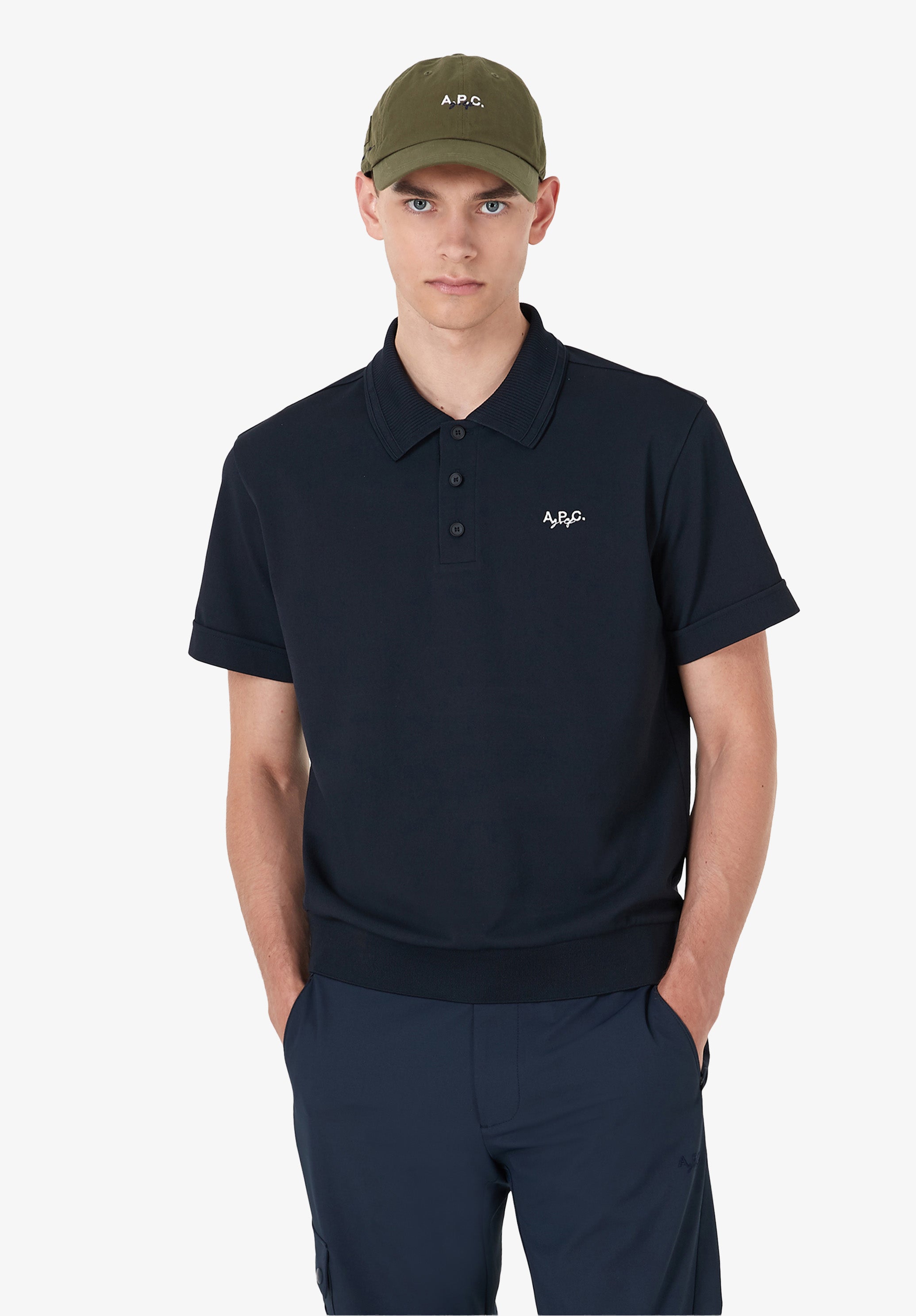 A.P.C. Golf Logo-Polohemd Poloshirt Gr. M