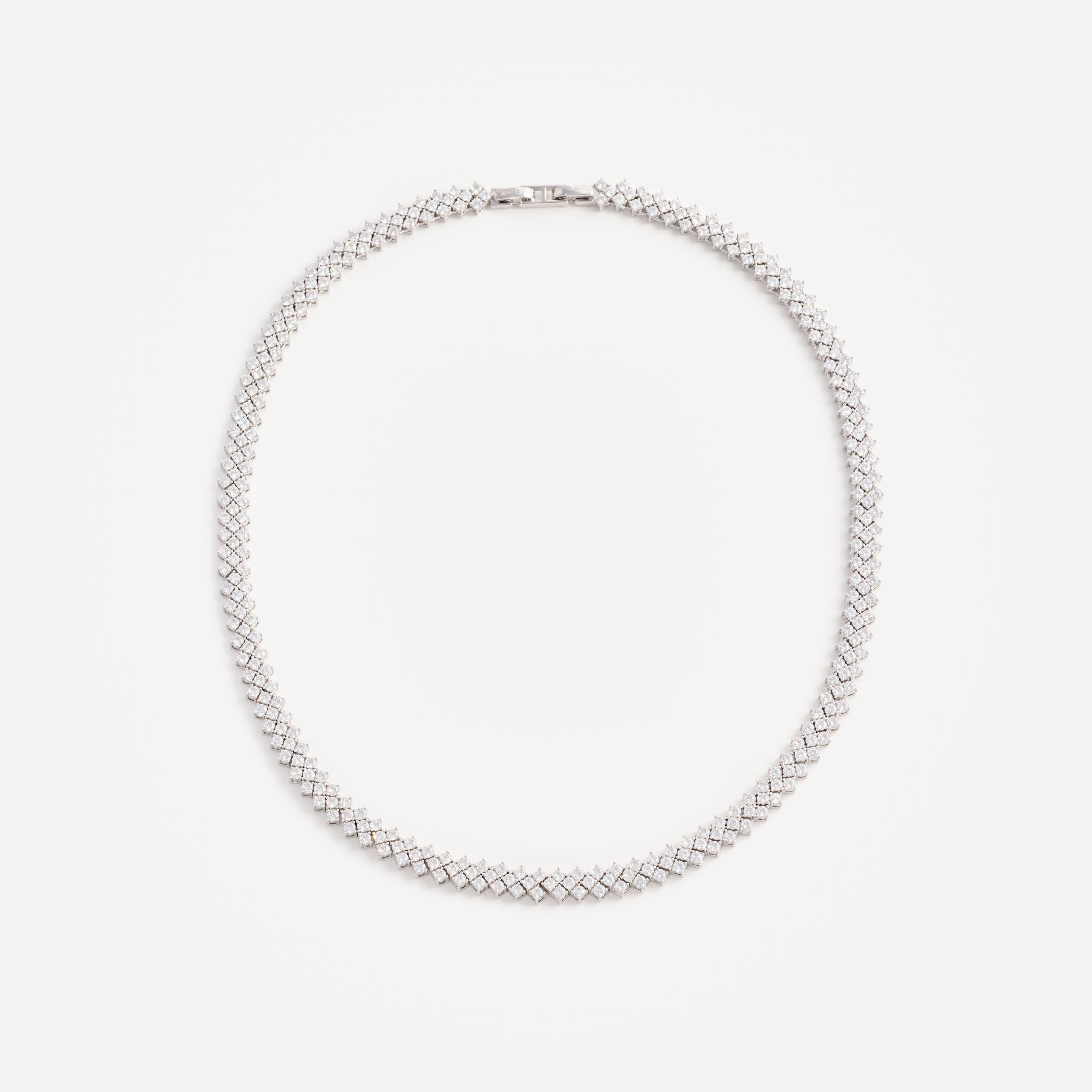 Self Portrait Jewellery Silver Crystal Halskette One Size Silber