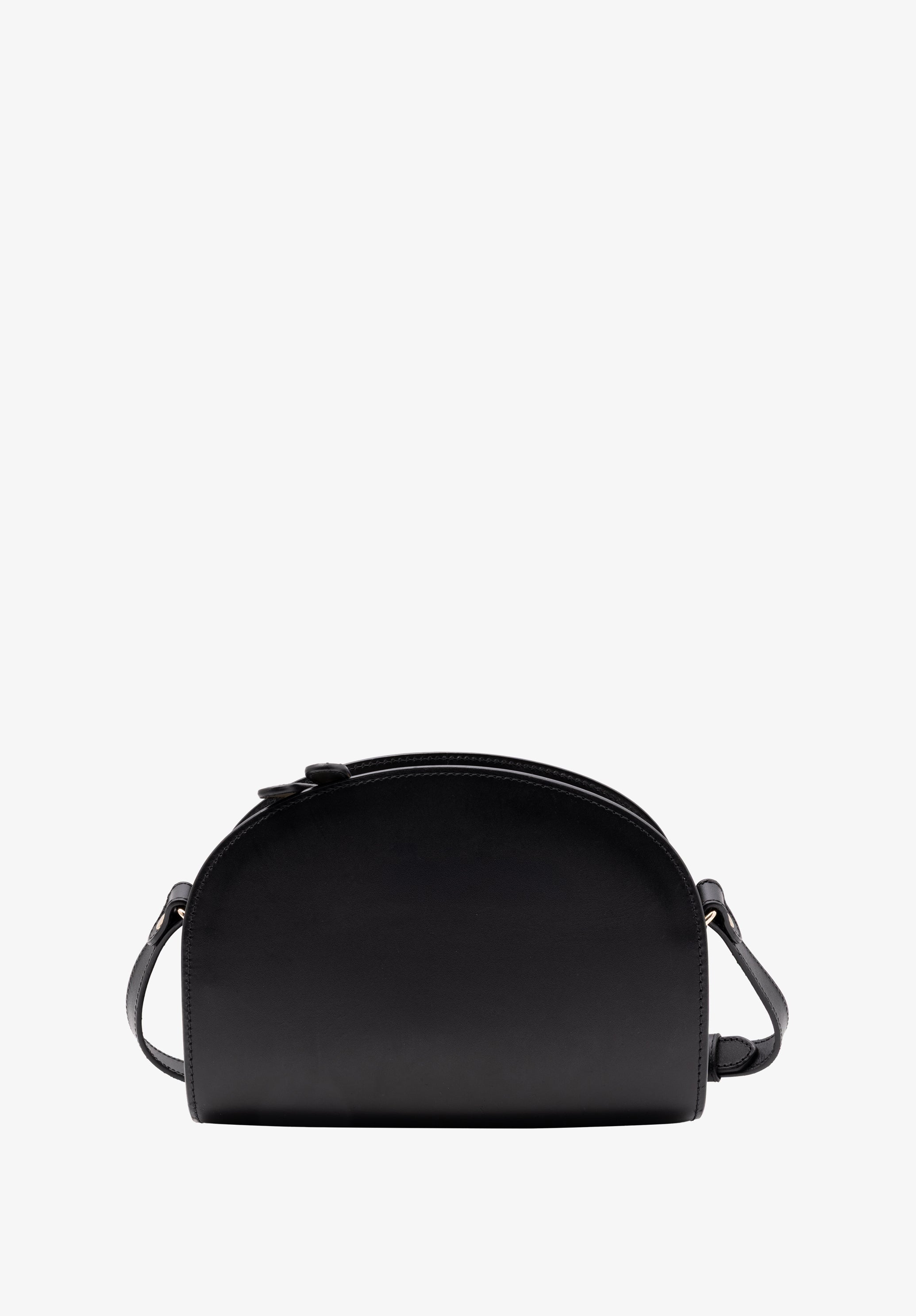 A.P.C. Demi-Lune Tasche Glattleder Handtasche Schulterriemen