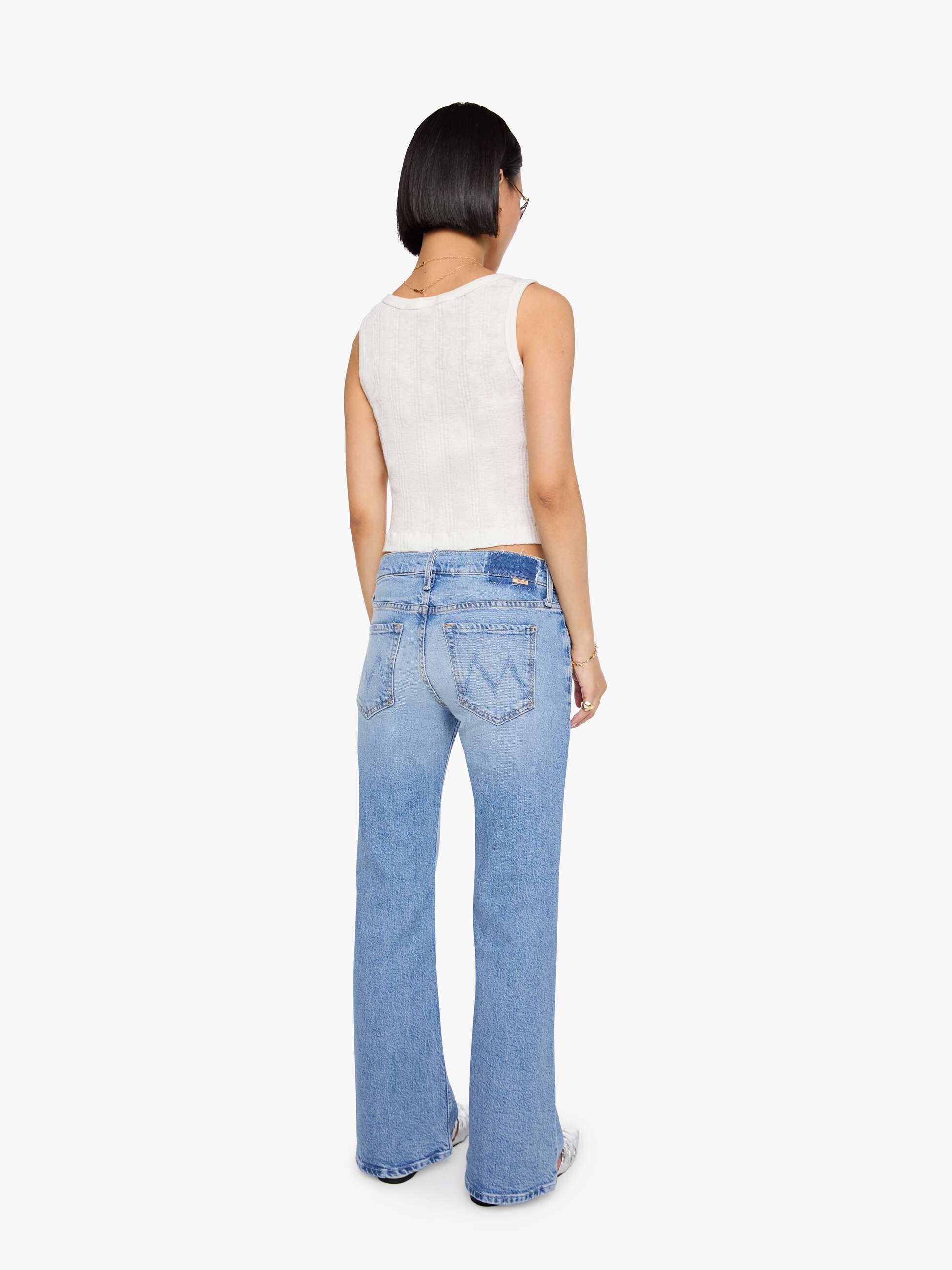 Mother Denim Petites The Lil Jinx Sneak Jeans Sow Surreal