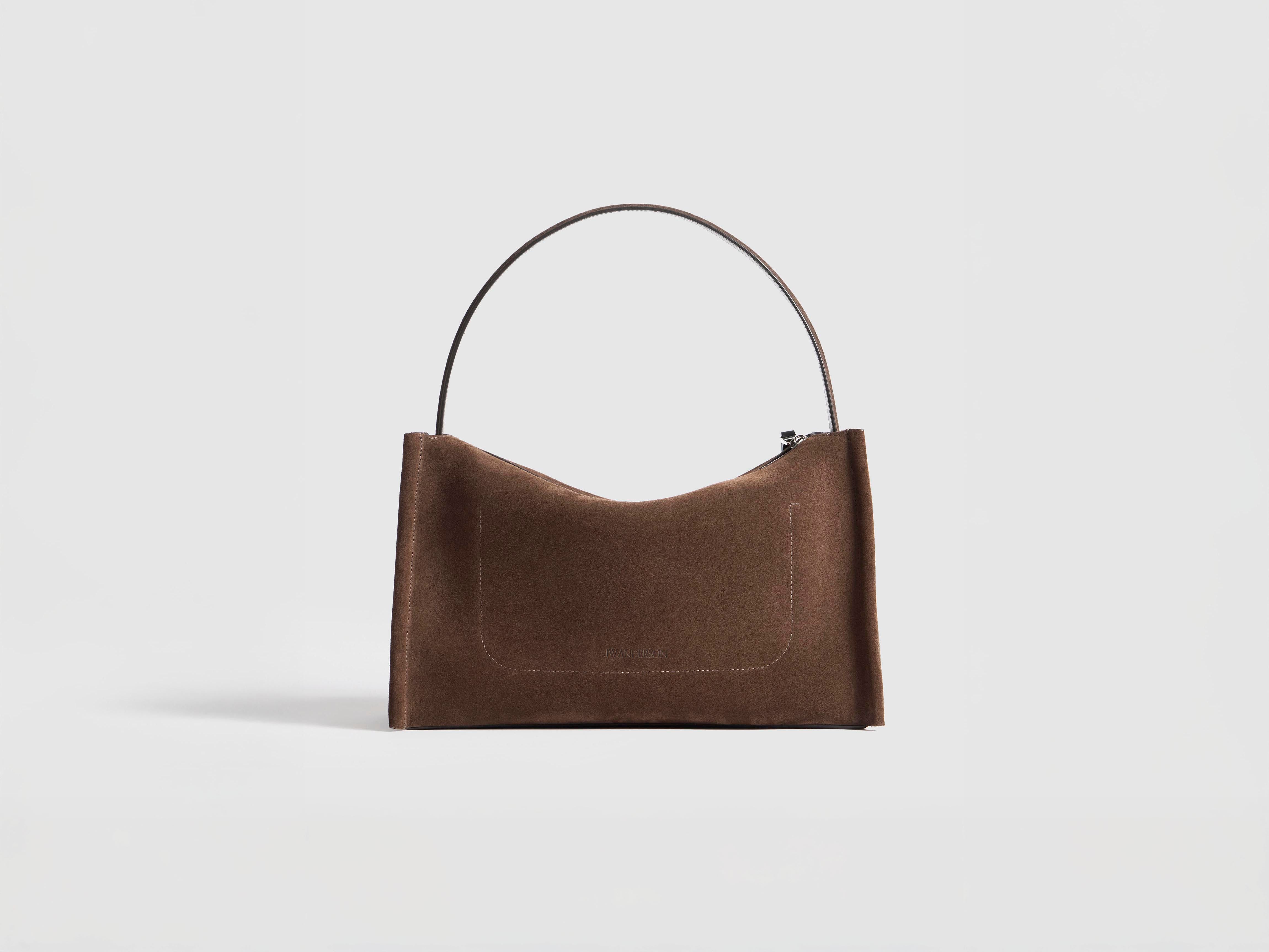 J.W.Anderson Bags Medium Loafer Bag Handtasche Braun Suede