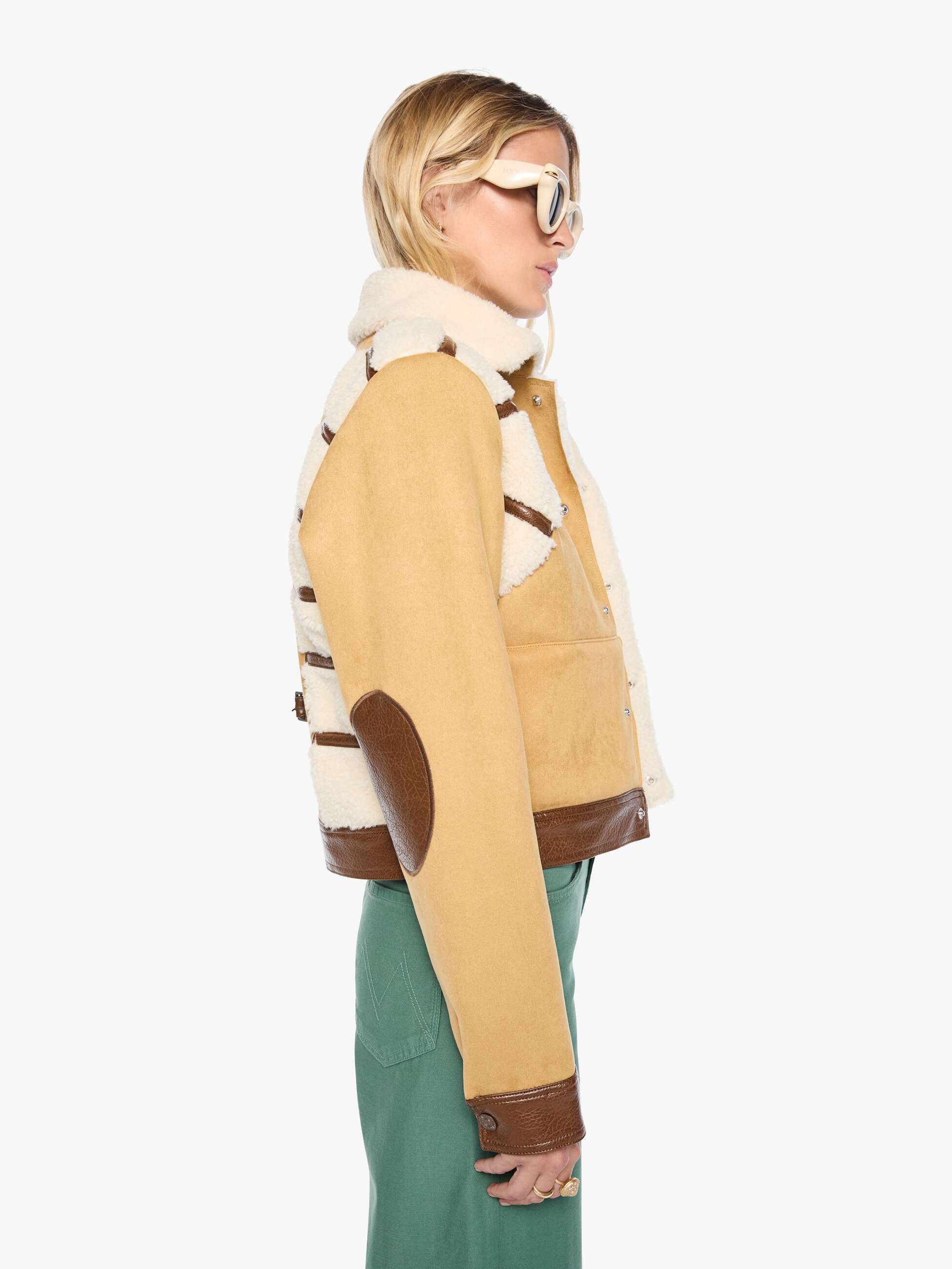 Mother The Tripper Puffer Jacke Mixed Media Khaki