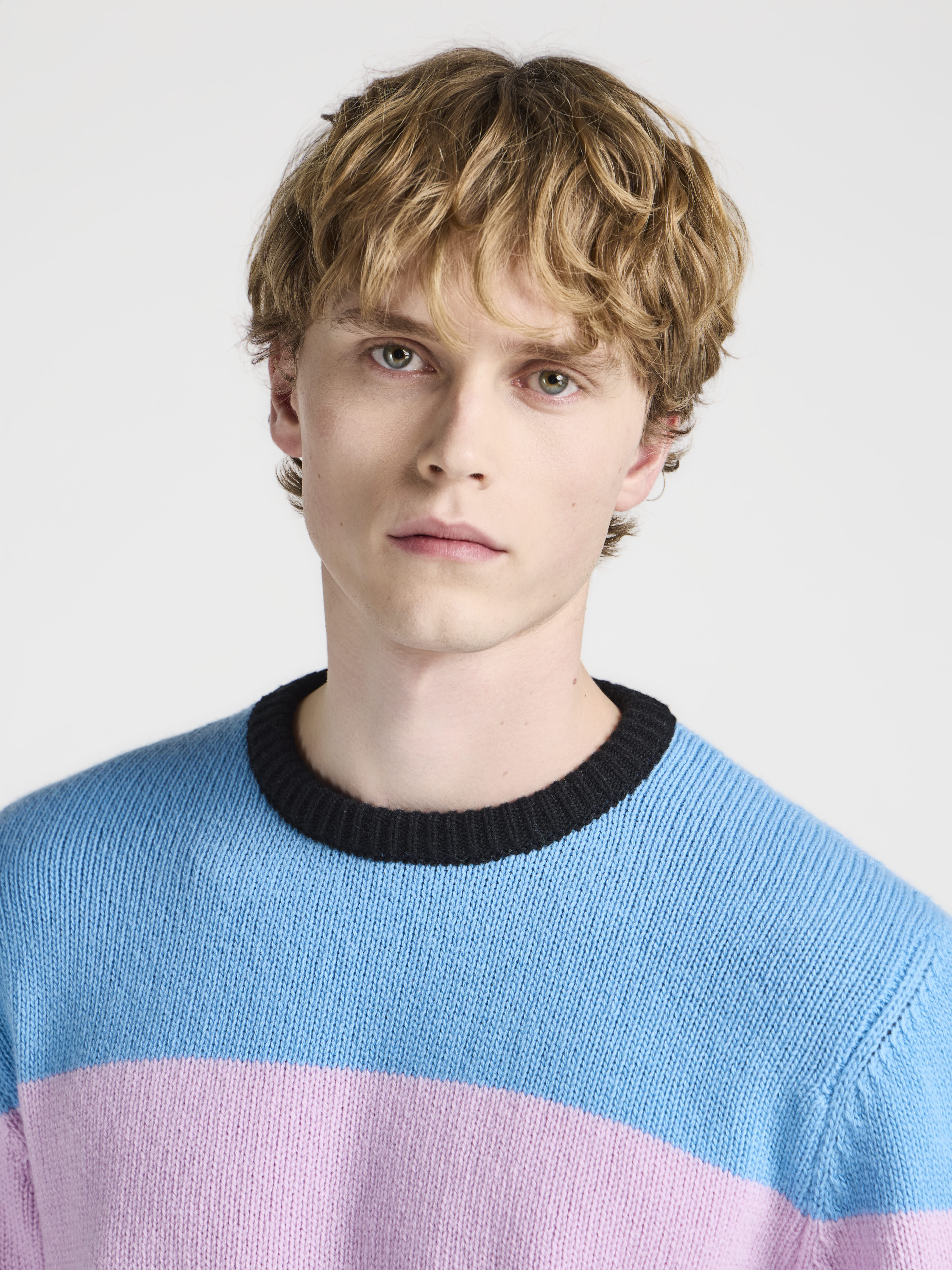 J.W.Anderson Knitwear Stripe Strickpullover Herren Blau Merino
