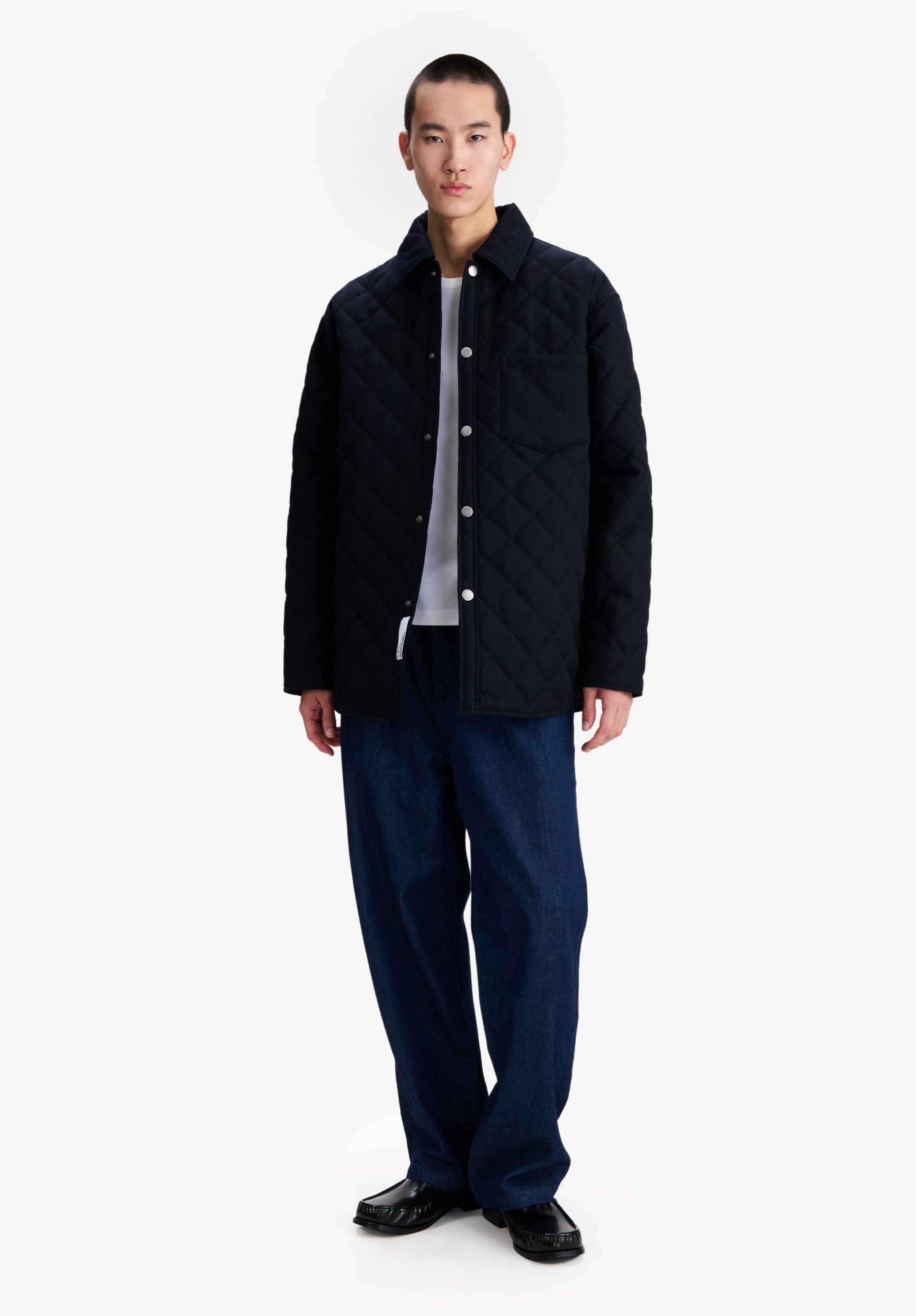 A.P.C. Wolljacke Gesteppt Marineblau M Unisex