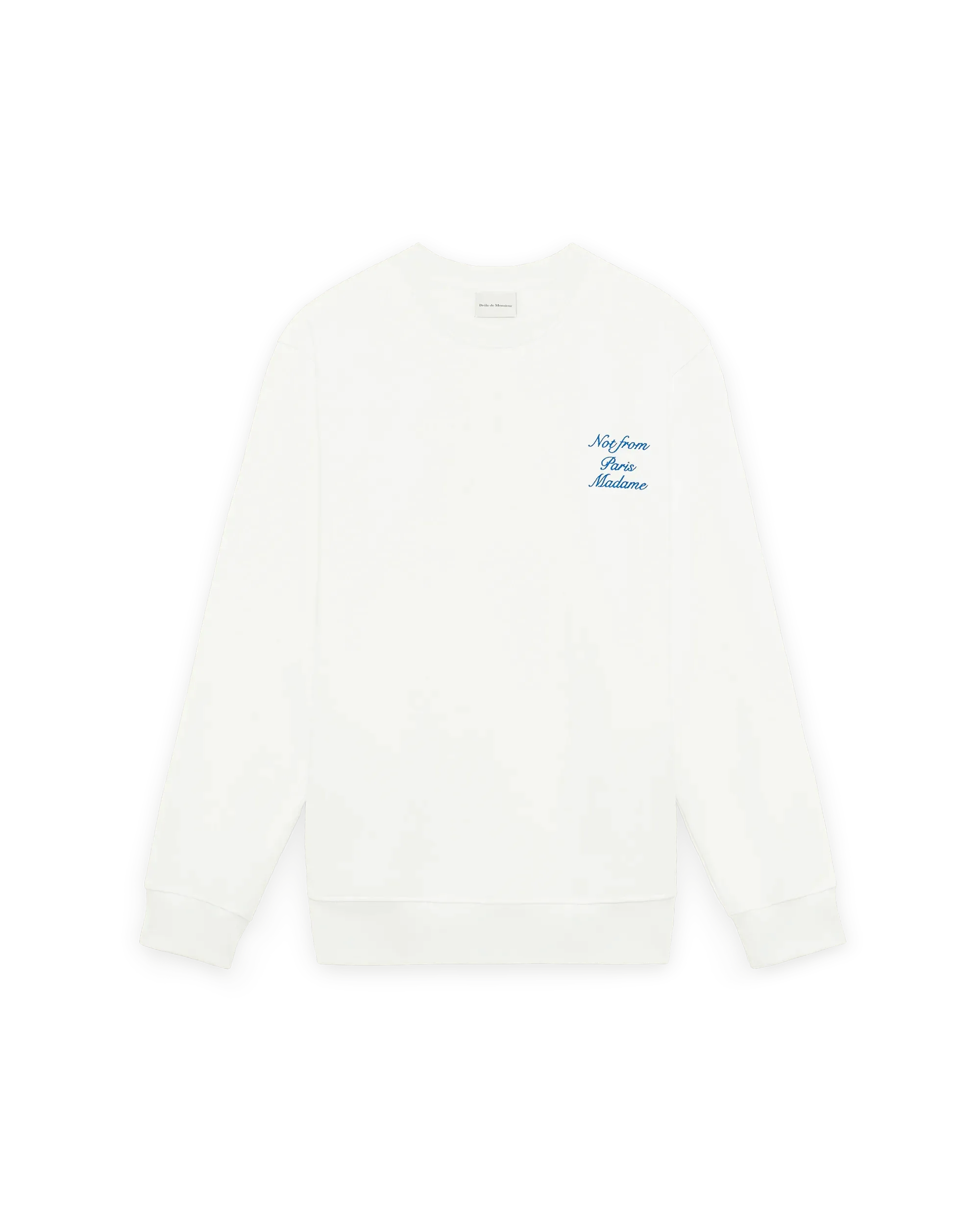 Drôle De Monsieur Le Sweatshirt Slogan Calligraphy Sweatshirt Off-White