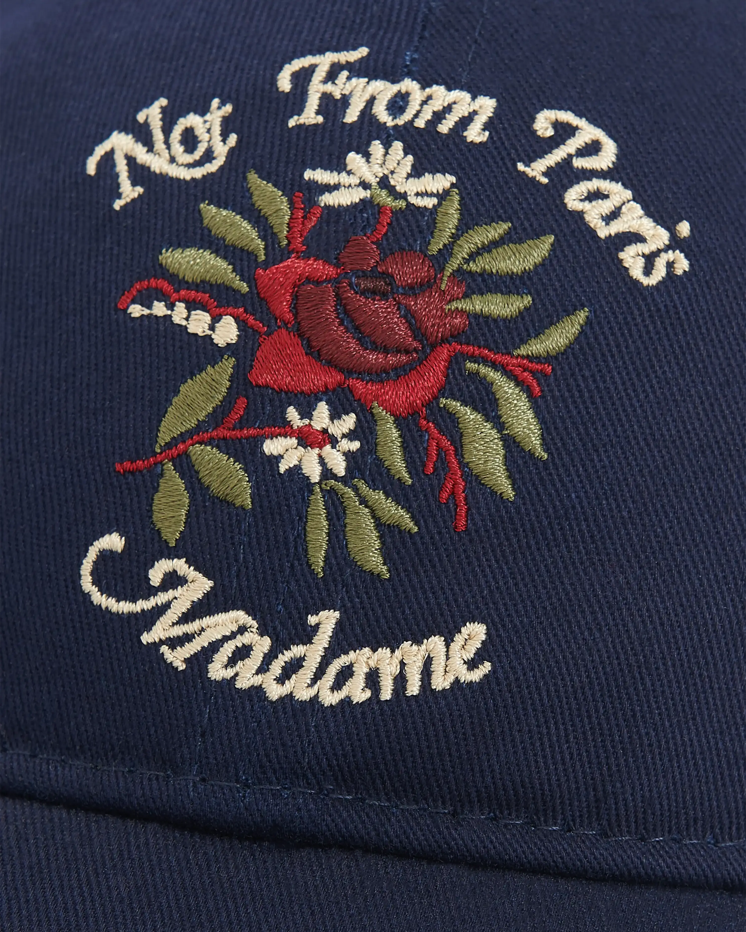 Drôle De Monsieur La Casquette Slogan Rose Cap Dunkelblau