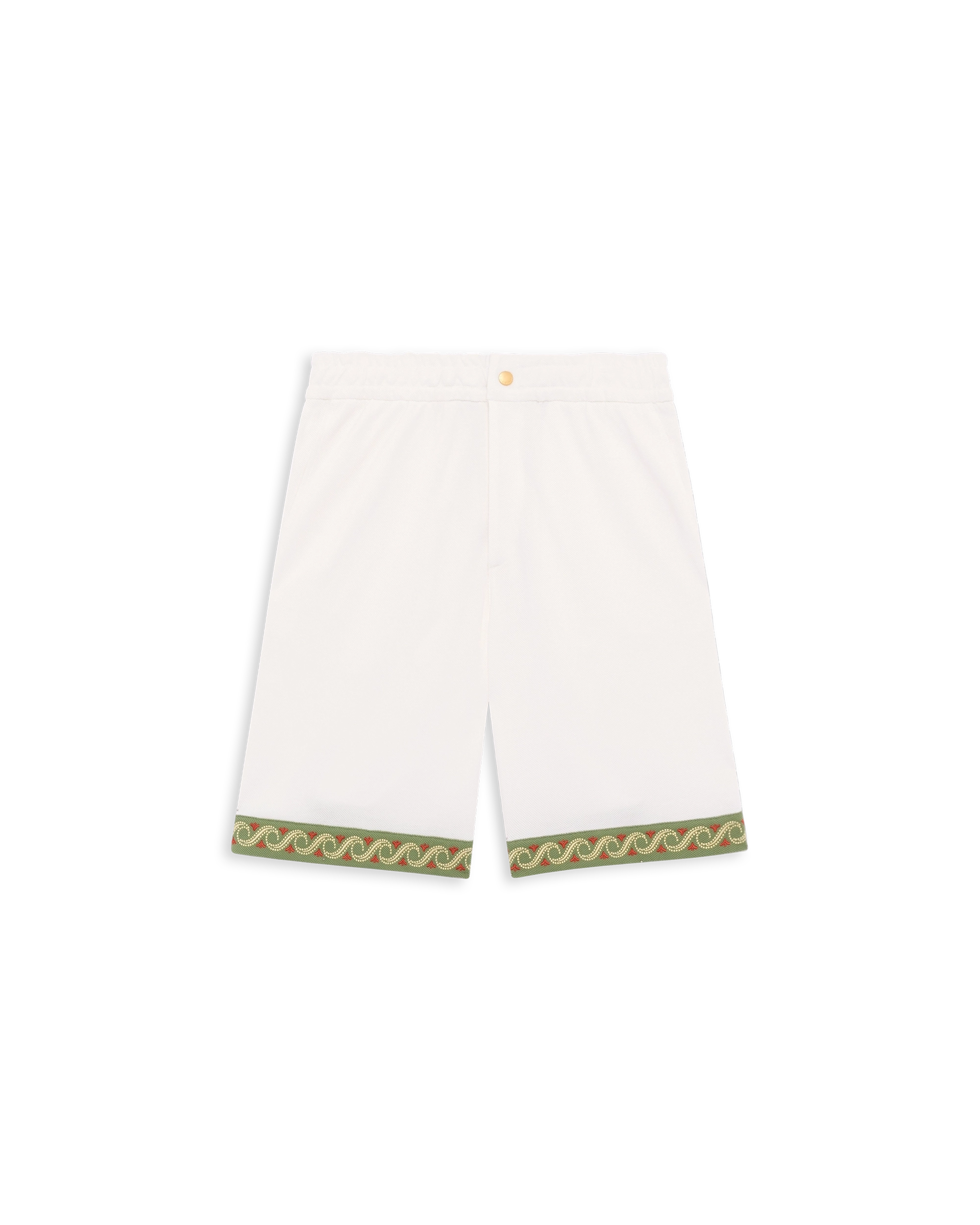 Drôle De Monsieur Short Piqué Brodé Shorts Off-White Baumwolle