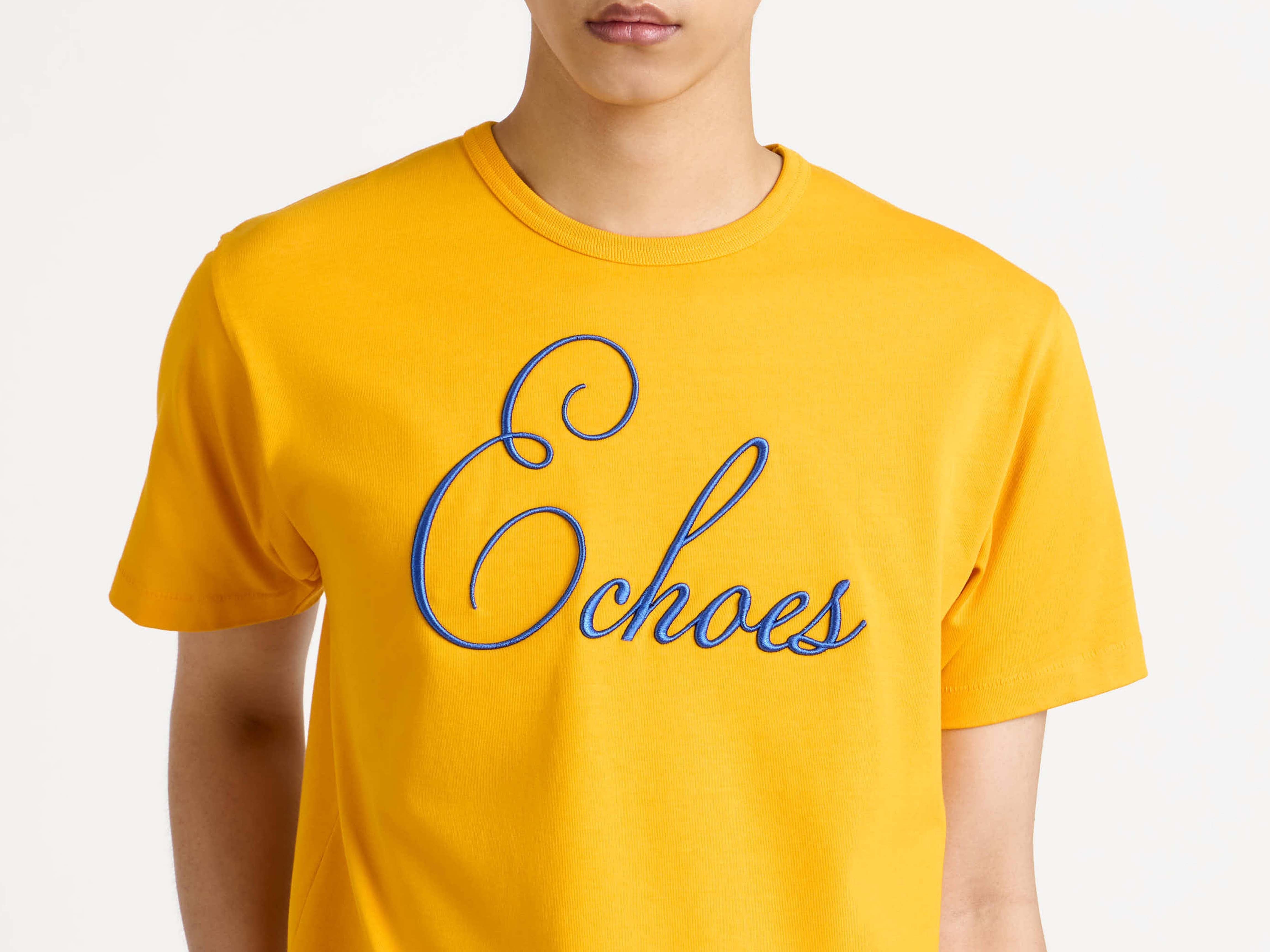 J.W.Anderson Echoes T-Shirt Herren Gold mit Stickerei