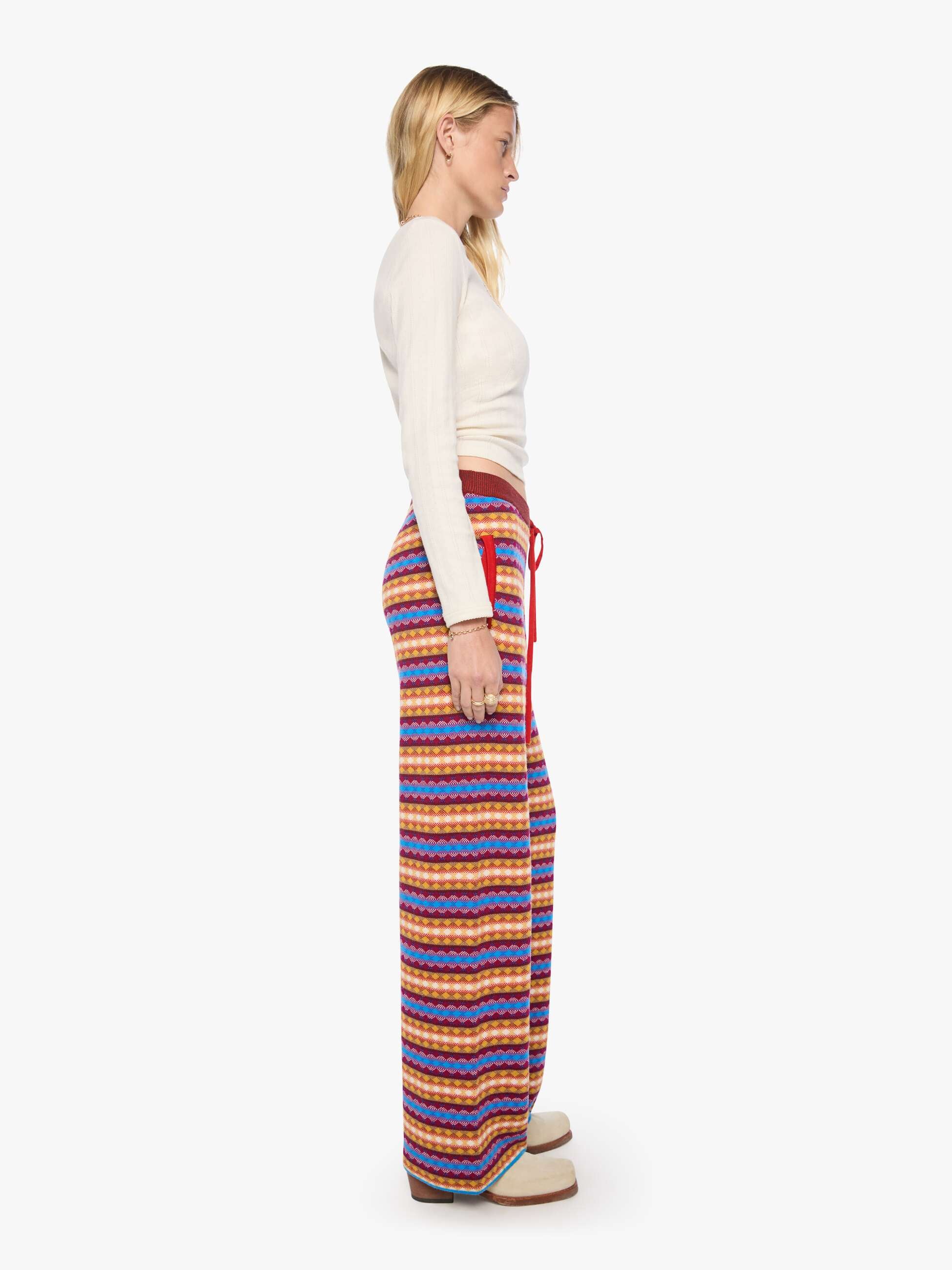 Mother The Quickie Skimp Hose Jacquard Merino Weit