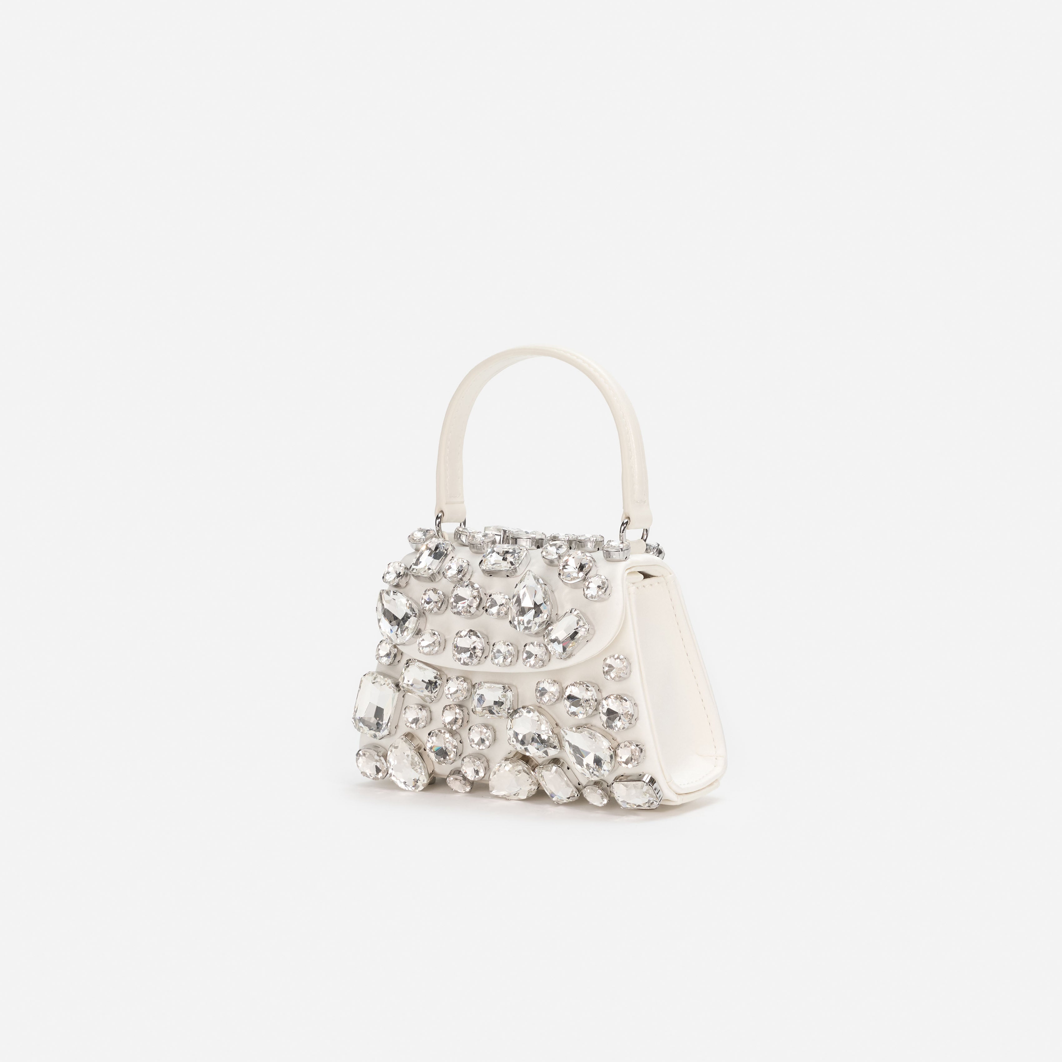 Self Portrait Cream Crystal Mini Tasche Creme