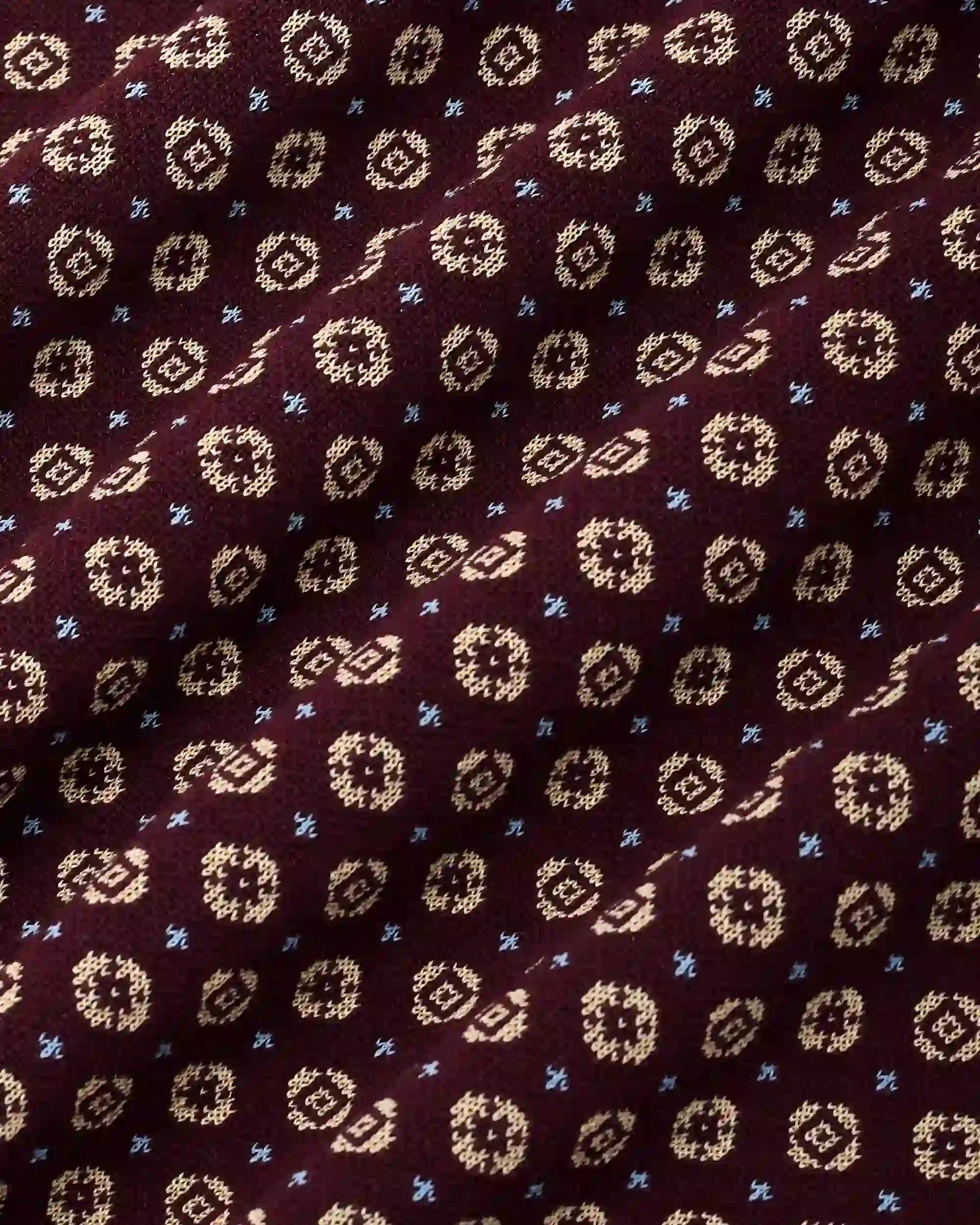 Drôle De Monsieur Maille Débardeur Jacquard Top Dunkelrot Baumwolle