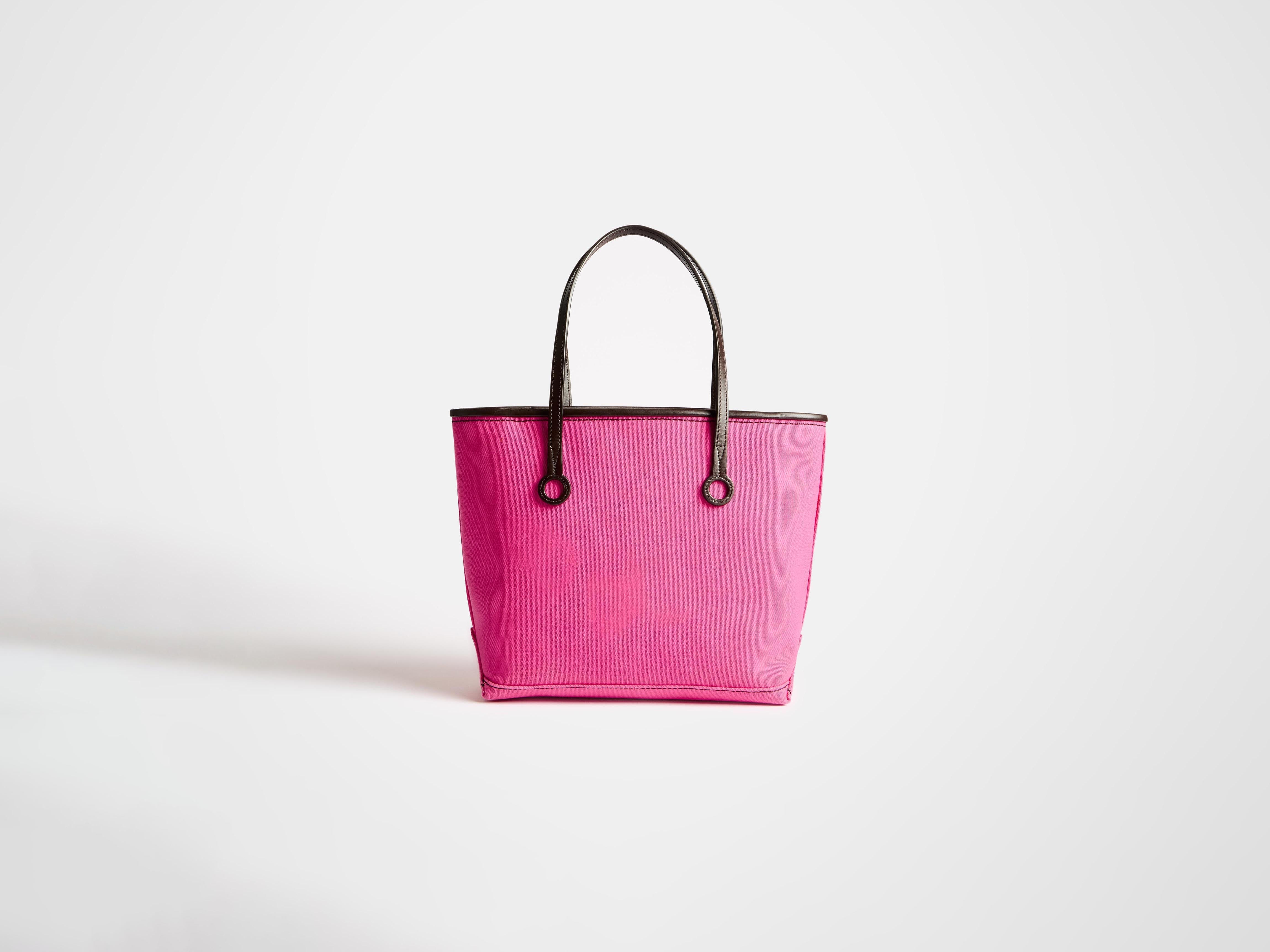 J.W.Anderson Anchor Tote Small pink Canvas Leder Henkel
