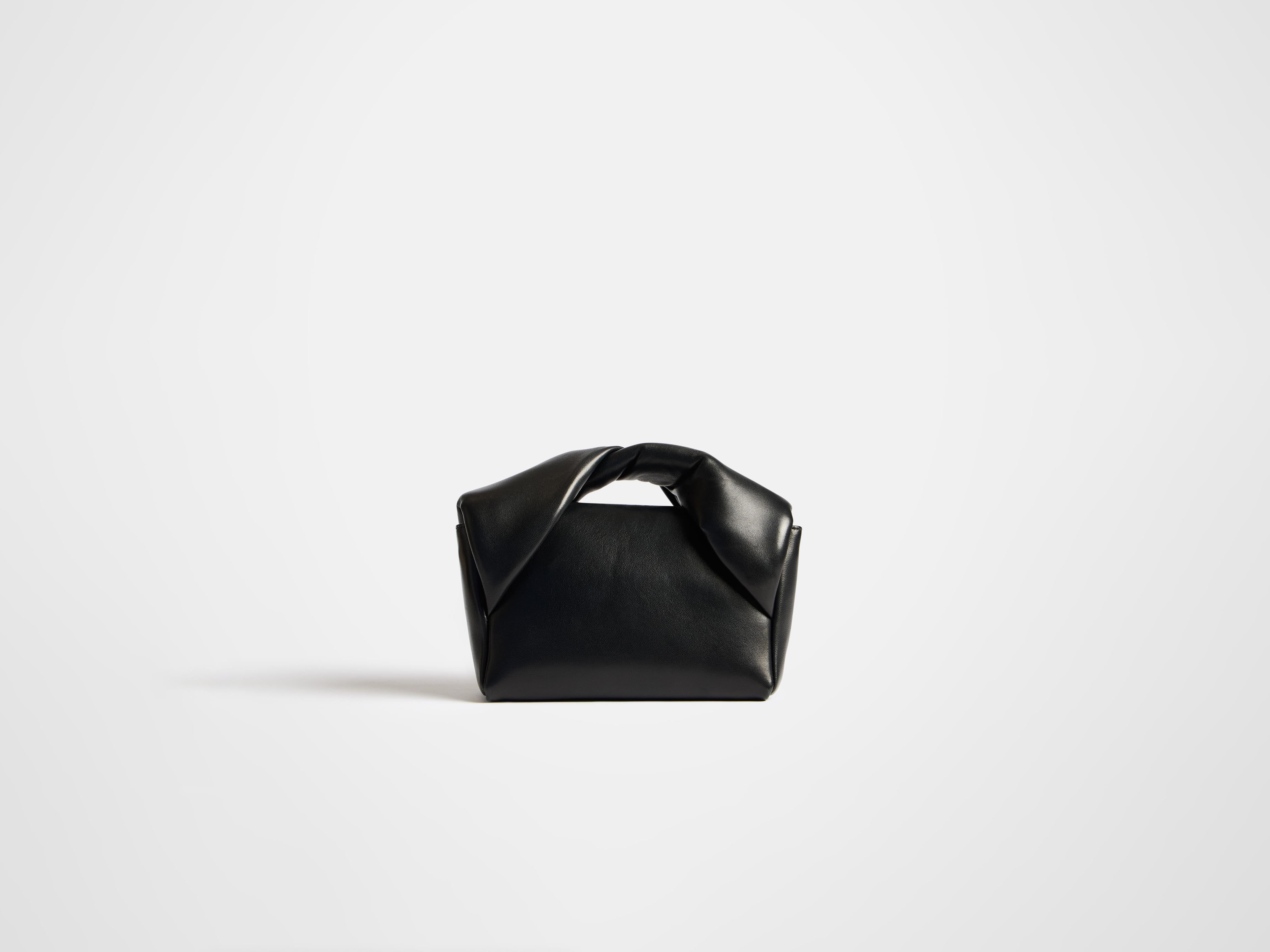 J.W.Anderson Twister Bag Medium Lederhandtasche Schwarz Nappa
