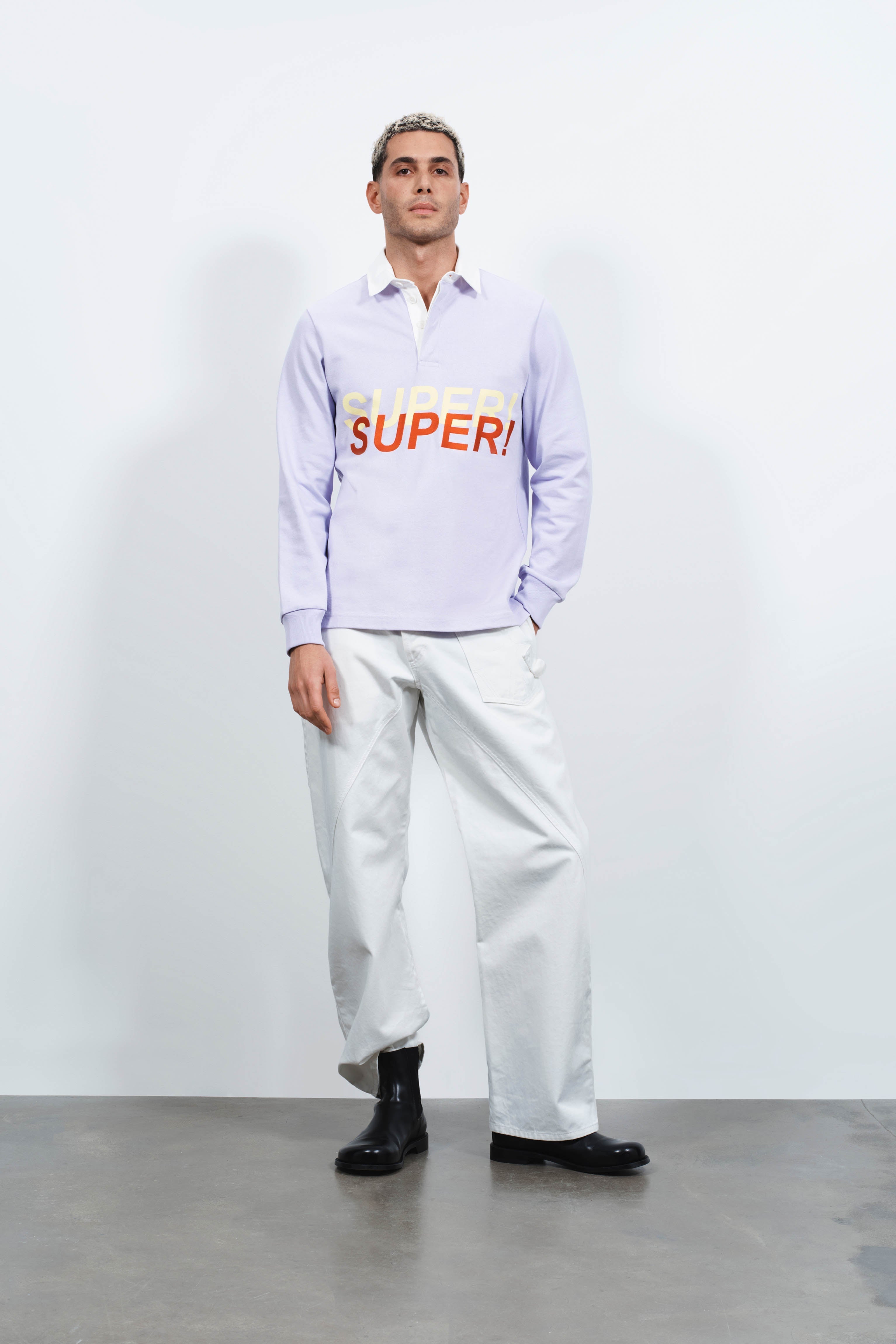 J.W.Anderson Super Super Rugby Polo Top Lila