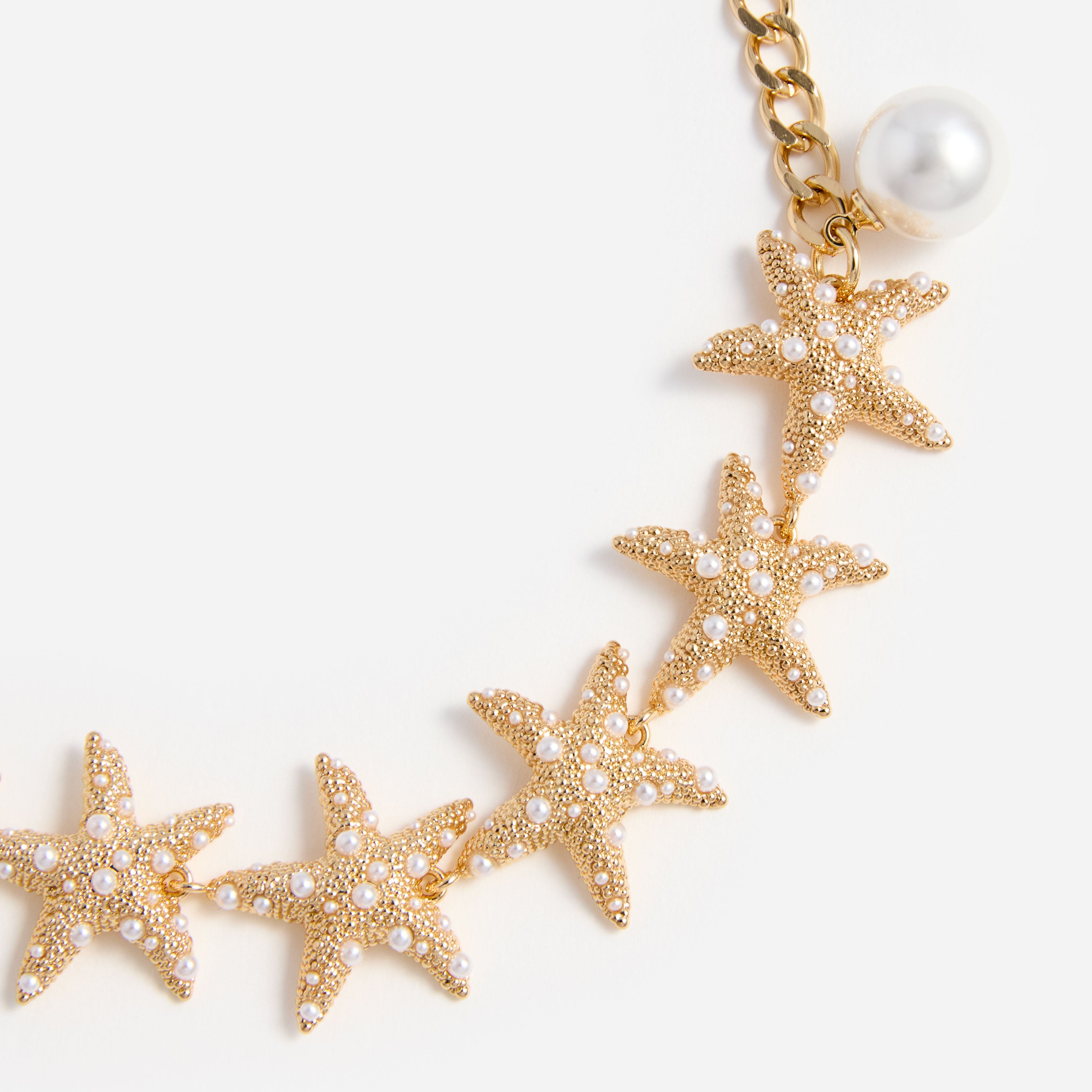 Self Portrait Textured Gold Sea Star Armband One Size Perle
